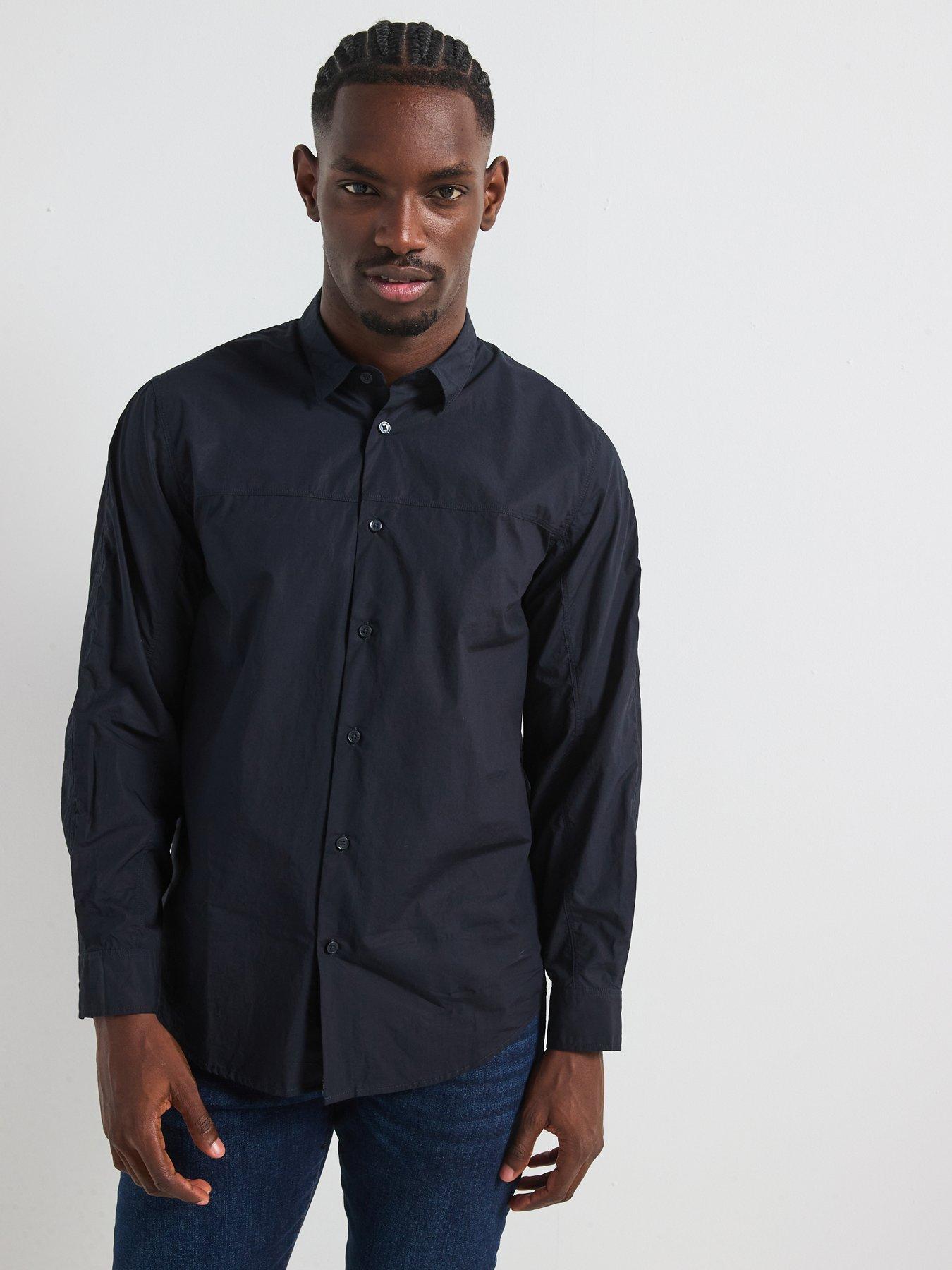 undefined Armani Exchange Blue Edition Poplin Shirt - Navy