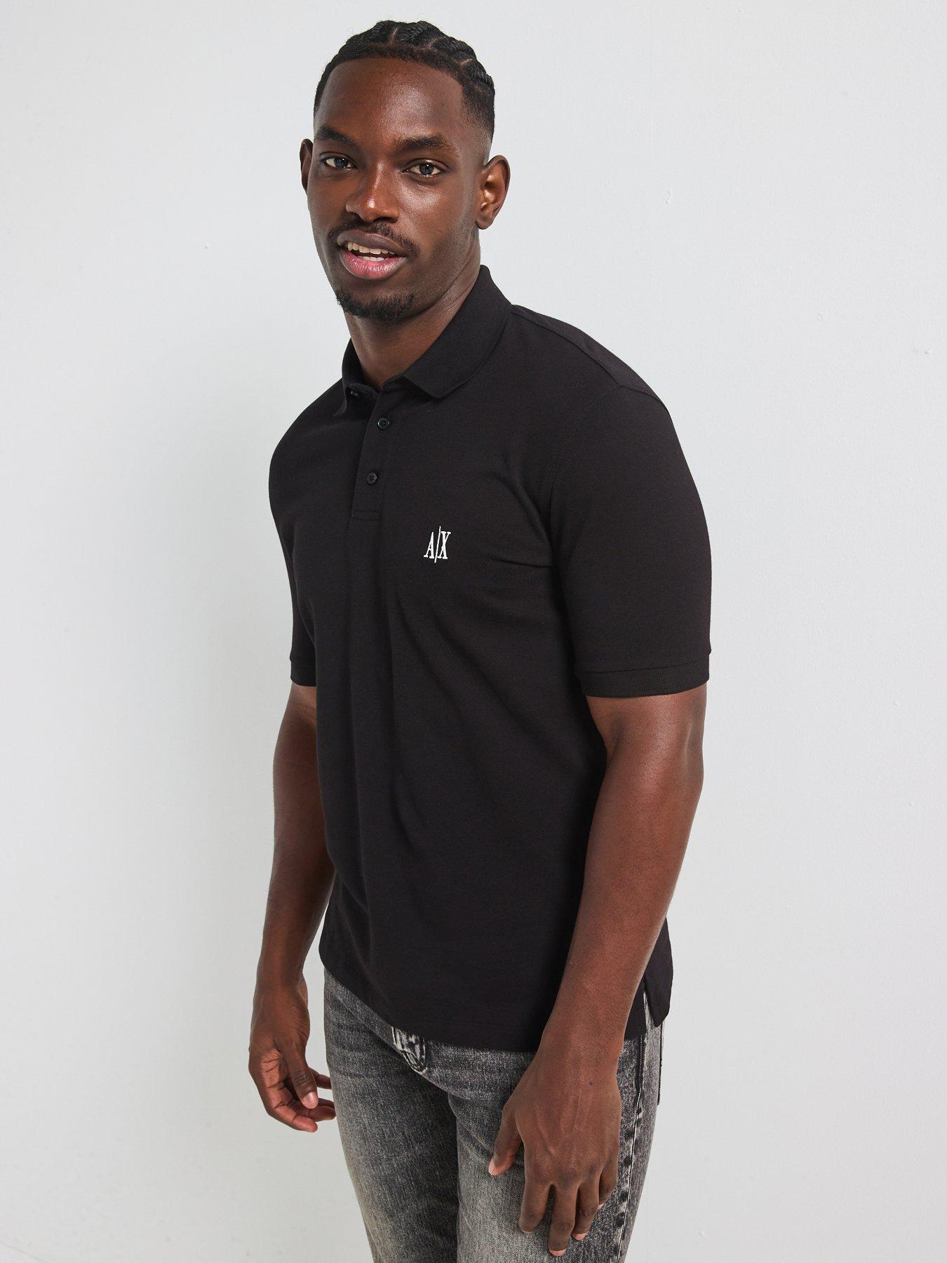 Image 1 of 5 of Armani Exchange Icon Project Polo Shirt - Black
