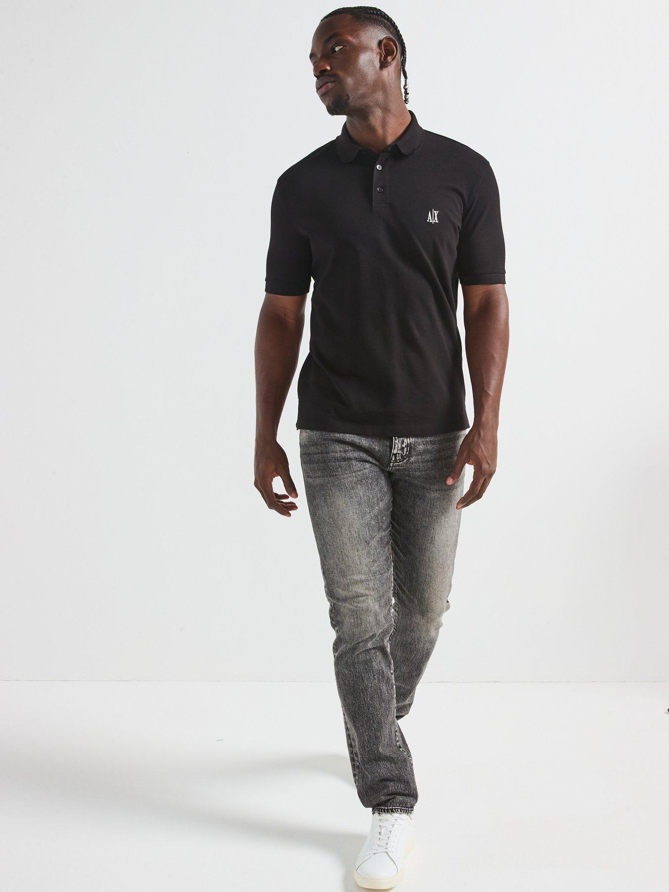 Image 3 of 5 of Armani Exchange Icon Project Polo Shirt - Black