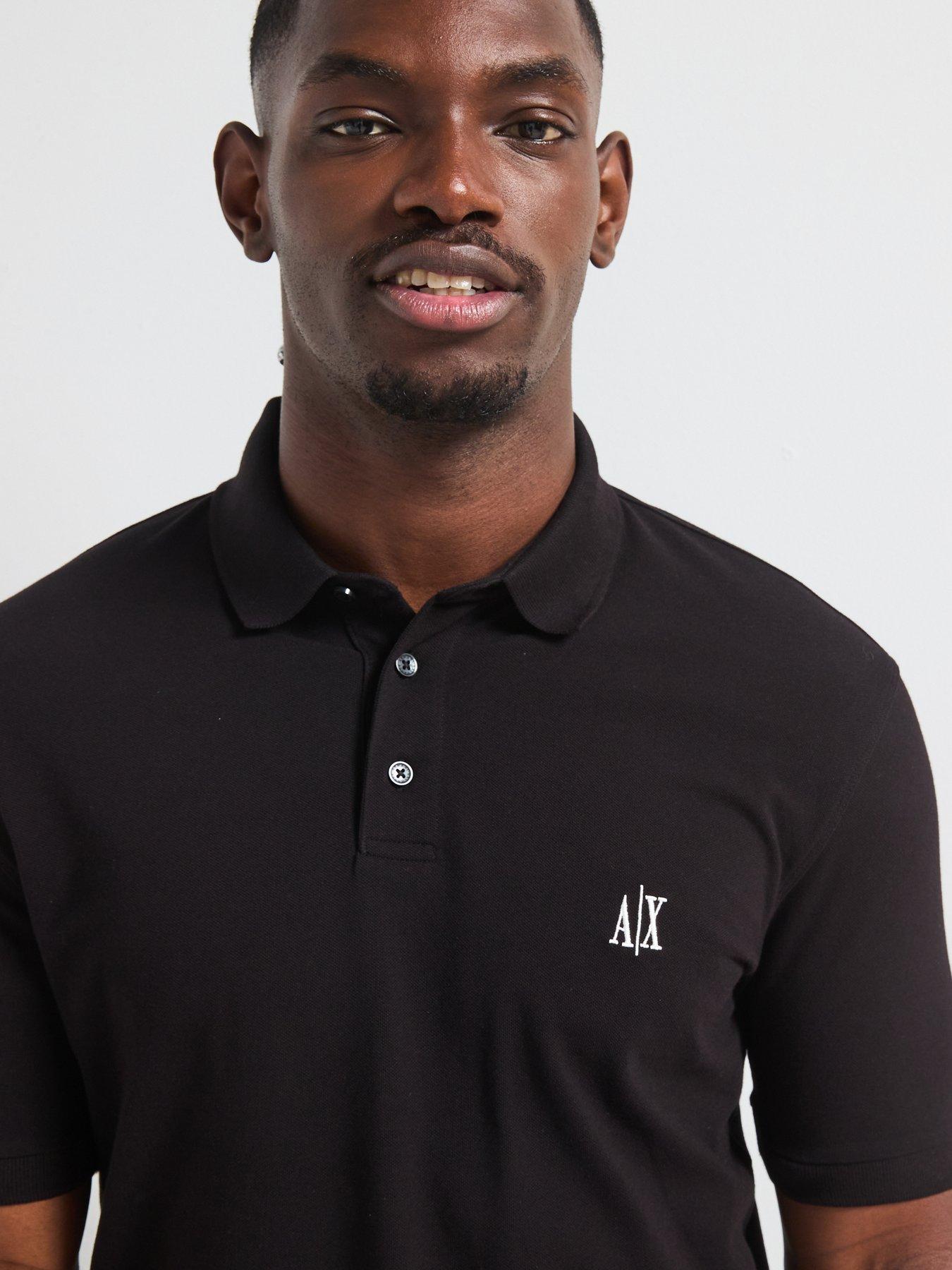 Image 4 of 5 of Armani Exchange Icon Project Polo Shirt - Black
