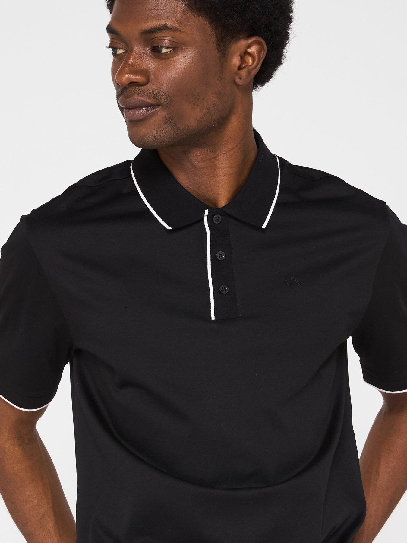 armani-exchange-tipped-polo-shirt-black-blackdetail