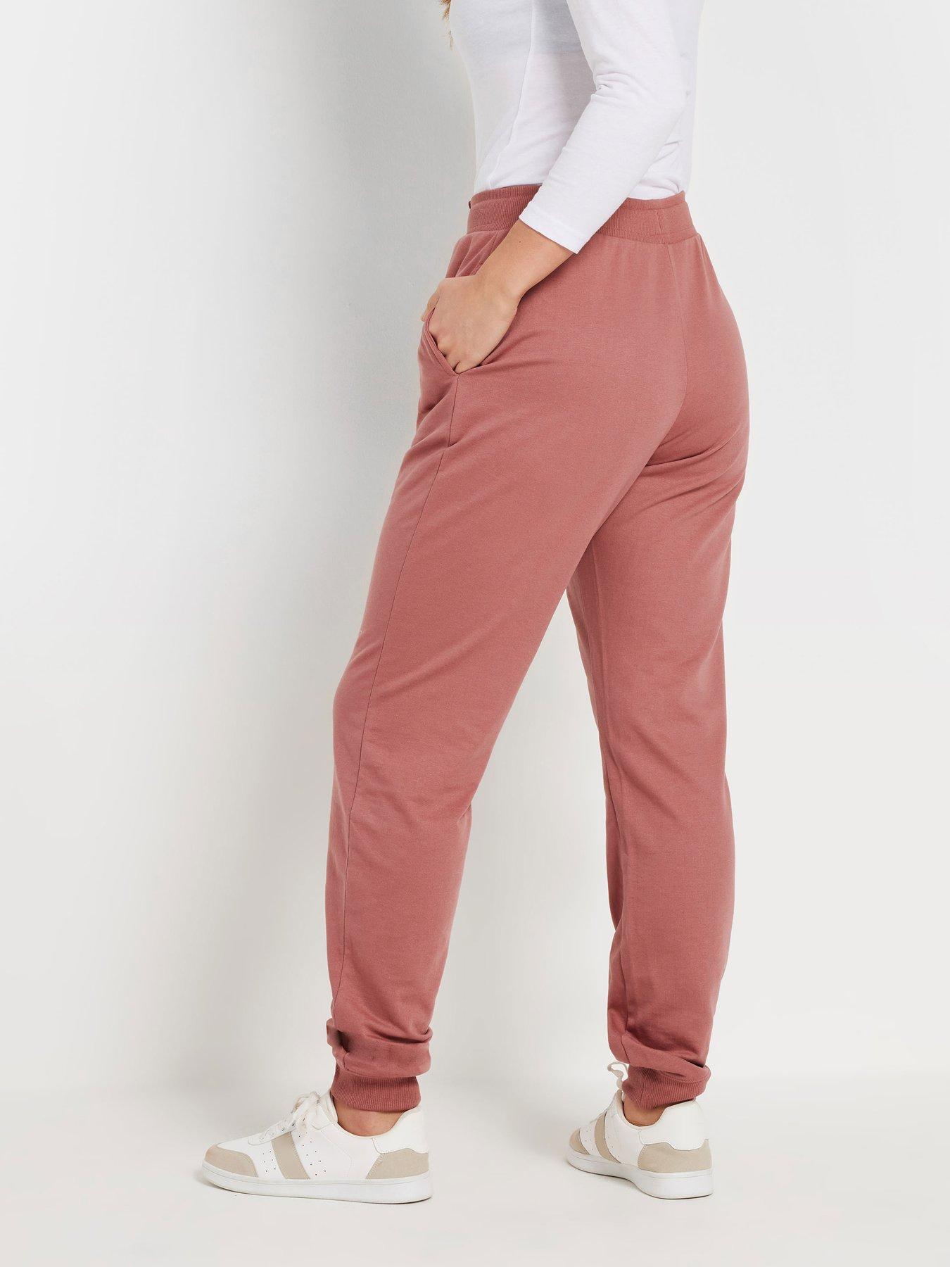 Image 2 of 4 of Long Tall Sally Drawcord Cuffed Jogger 34" - Pink