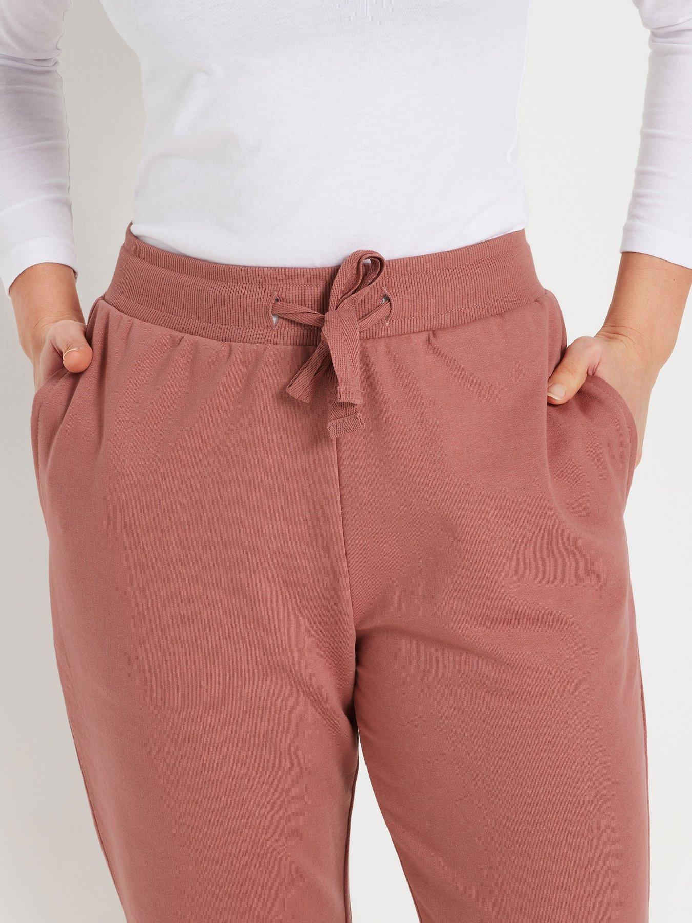 Image 4 of 4 of Long Tall Sally Drawcord Cuffed Jogger 34" - Pink