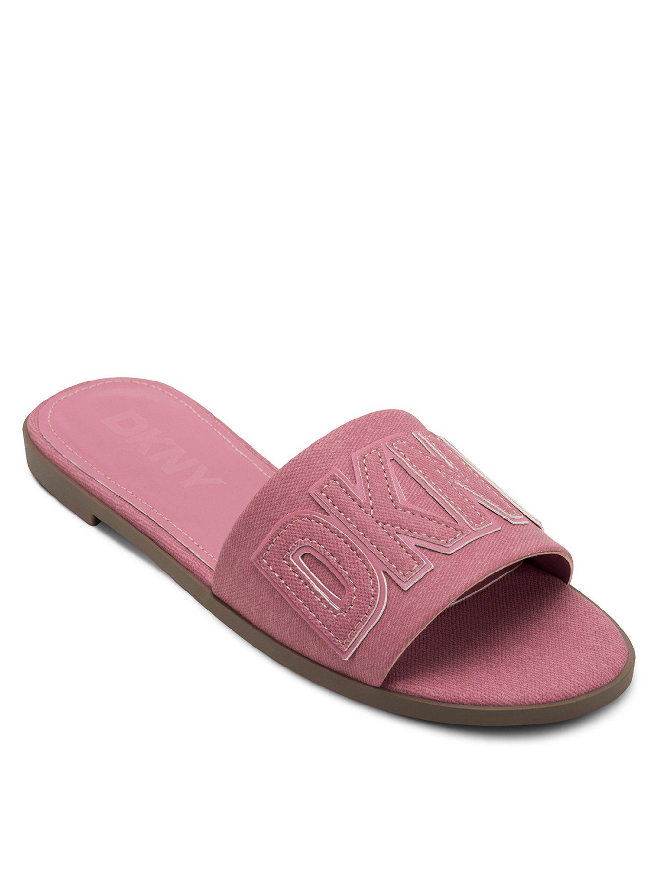 dkny-wilow-flat-sliders-pinkstillFront