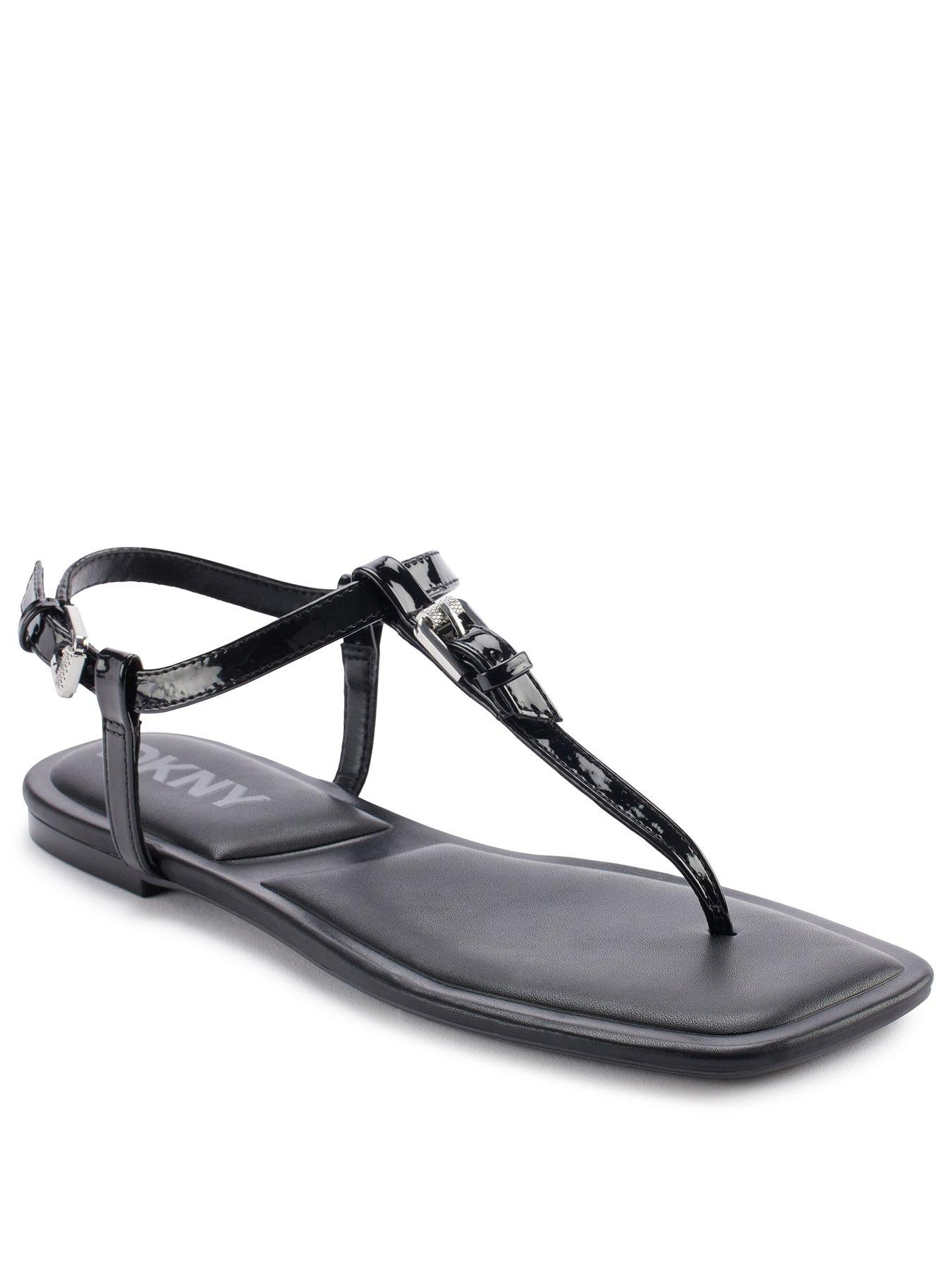 Image 2 of 5 of DKNY Datto Flat Thong Sandals - Black