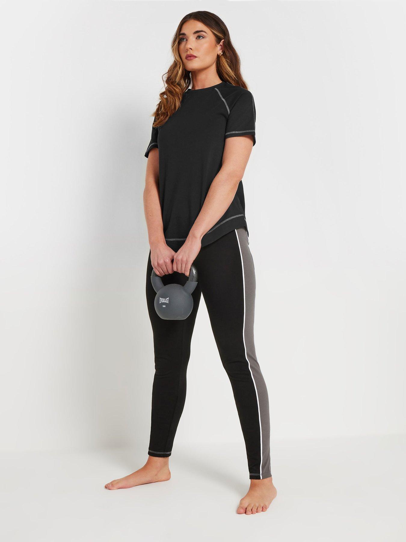 long-tall-sally-active-short-sleeve-curved-hem-t-shirt-blackback