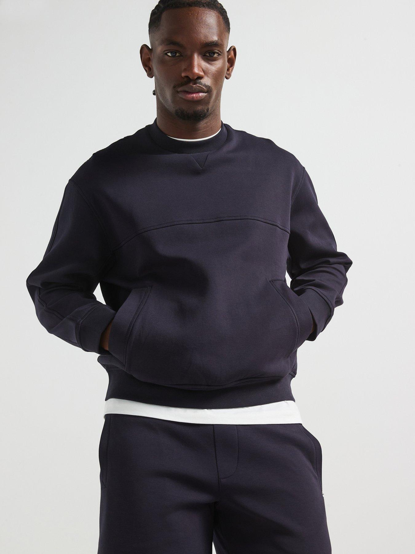 Image 1 of 6 of Armani Exchange Blue Edition Crew Neck Sweat - Navy