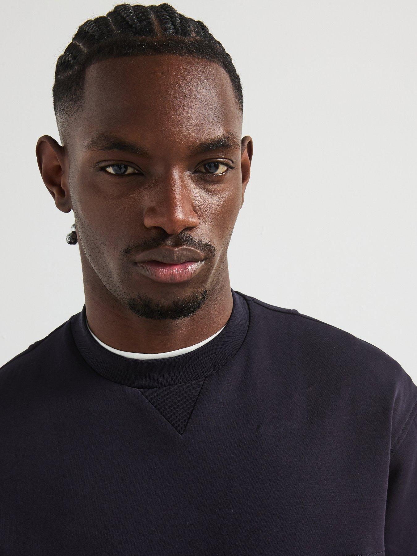 Image 4 of 6 of Armani Exchange Blue Edition Crew Neck Sweat - Navy