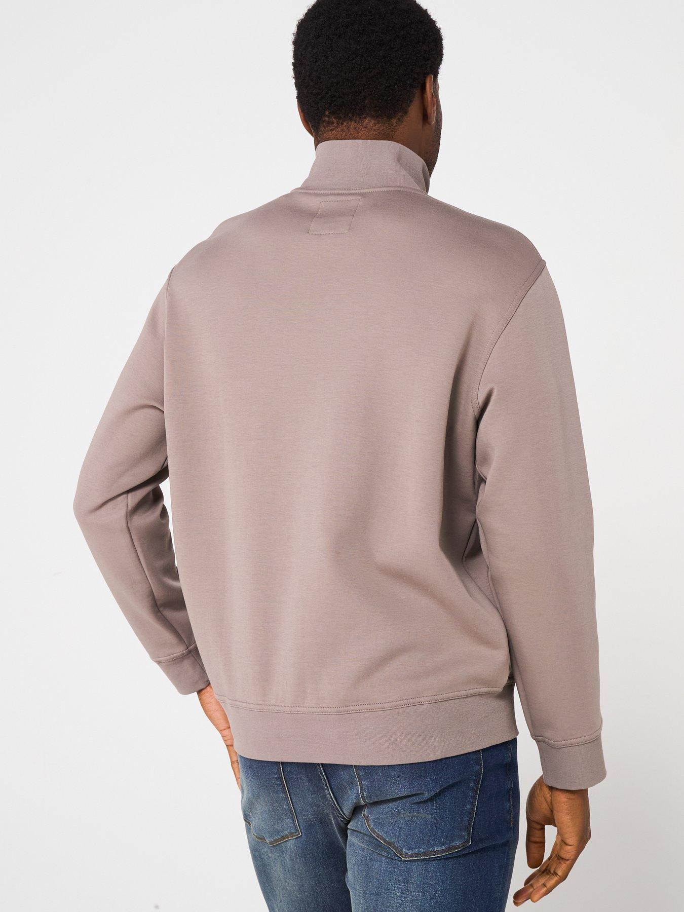 armani-exchange-icon-project-14-zip-sweat-top-beigestillFront