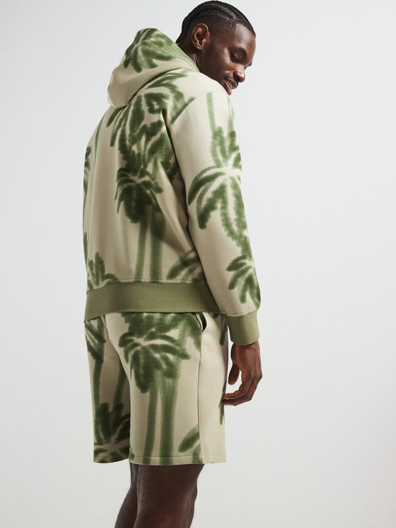 armani-exchange-large-palm-print-hoodie-beigestillFront