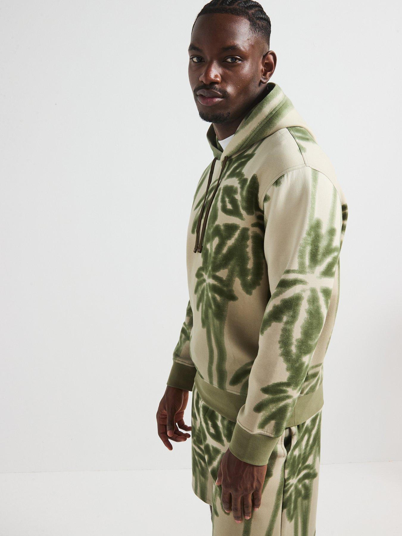 armani-exchange-large-palm-print-hoodie-beigedetail