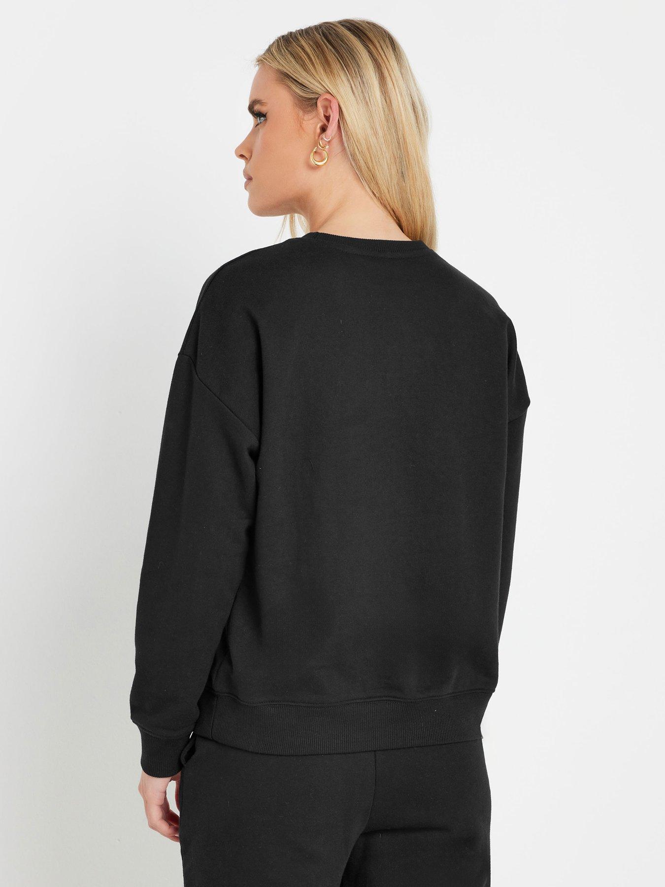 Image 2 of 4 of PixieGirl Petite Paris Sweatshirt - Black