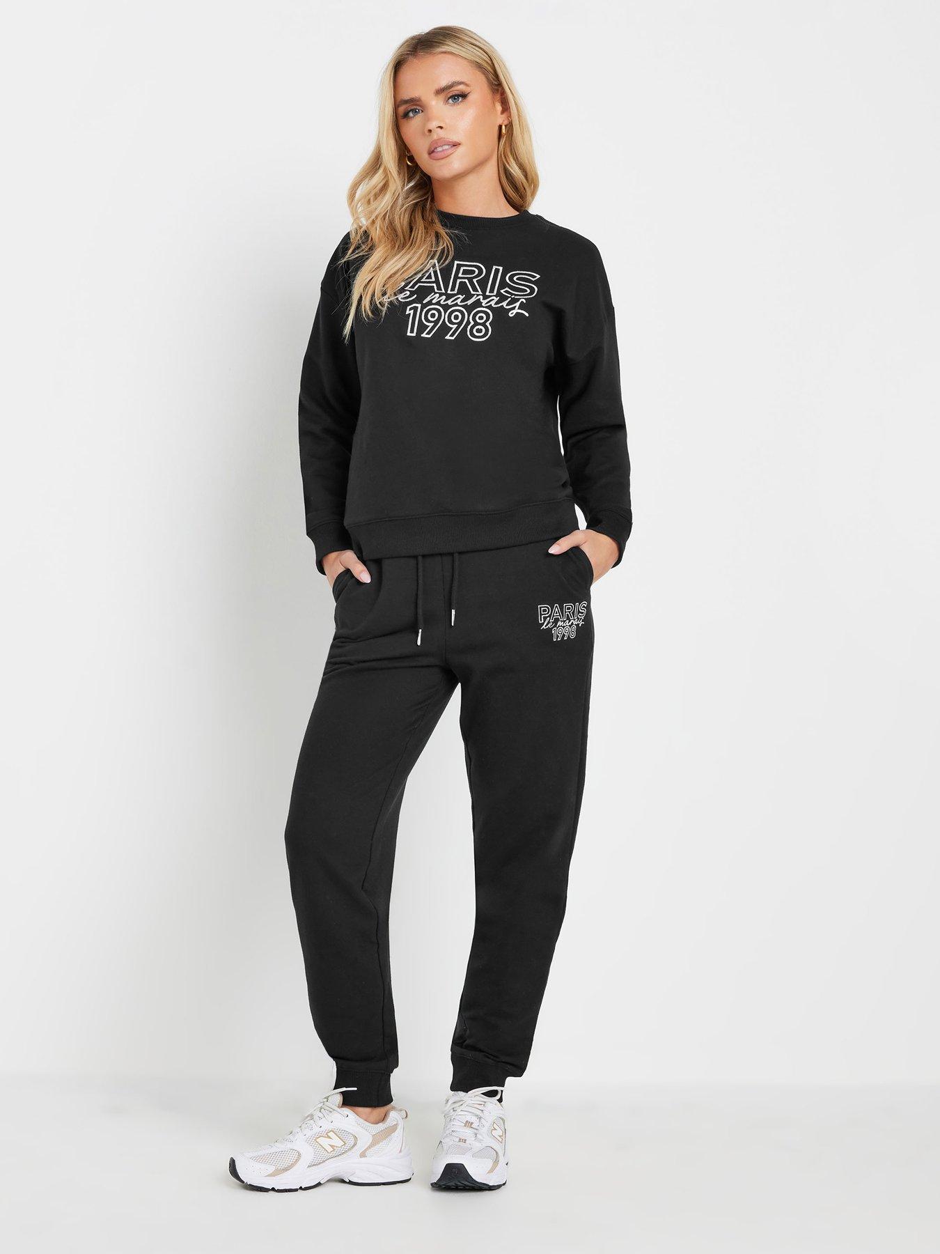 Image 3 of 4 of PixieGirl Petite Paris Sweatshirt - Black
