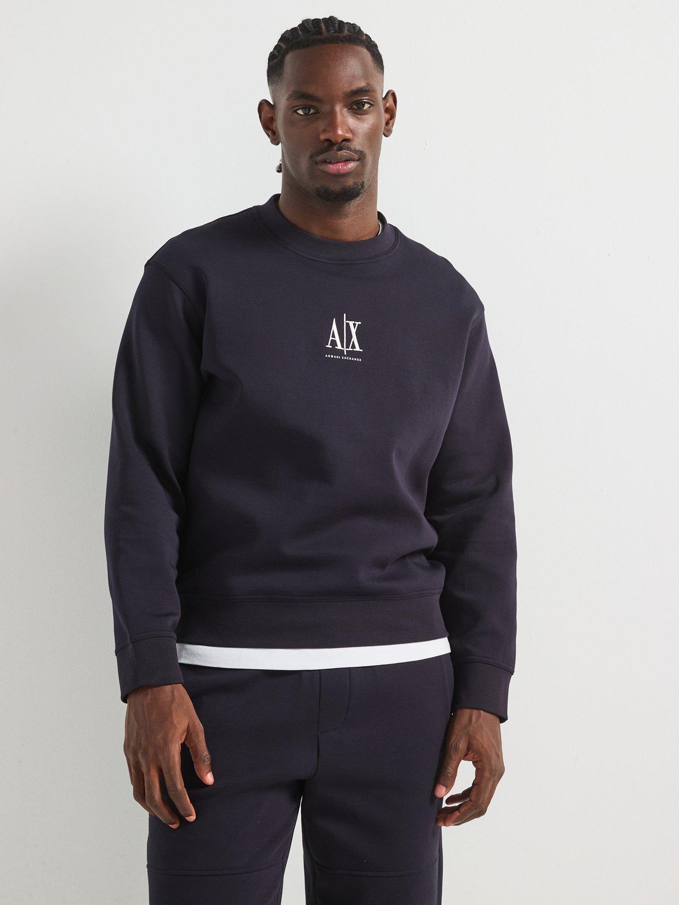 Image 1 of 5 of Armani Exchange Icon Project Crew Sweat - Navy