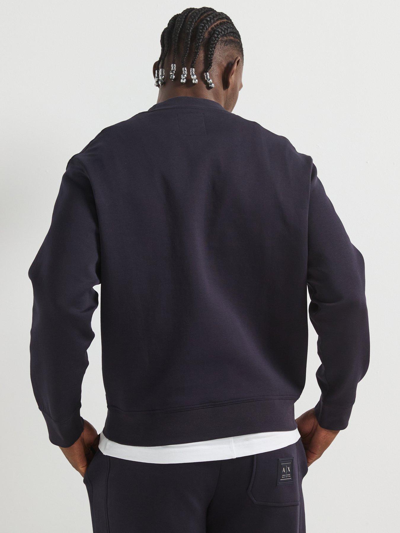 Image 2 of 5 of Armani Exchange Icon Project Crew Sweat - Navy