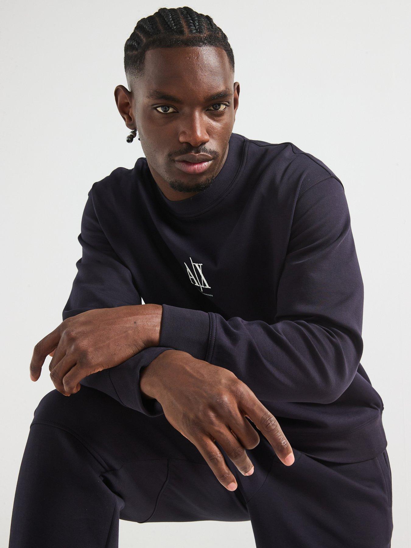 Image 5 of 5 of Armani Exchange Icon Project Crew Sweat - Navy