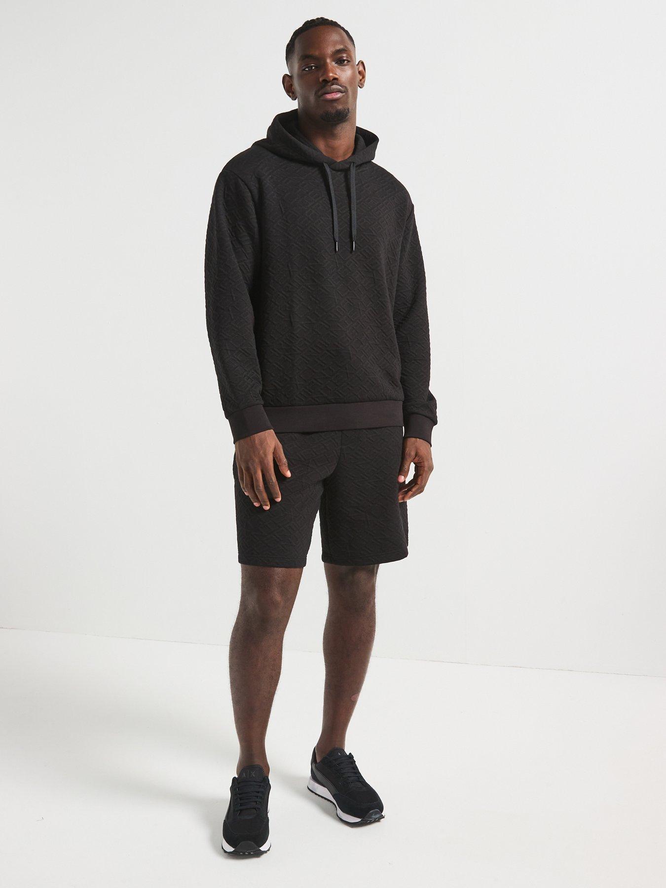 armani-exchange-armani-exchange-embossed-print-sweatshorts-blackback