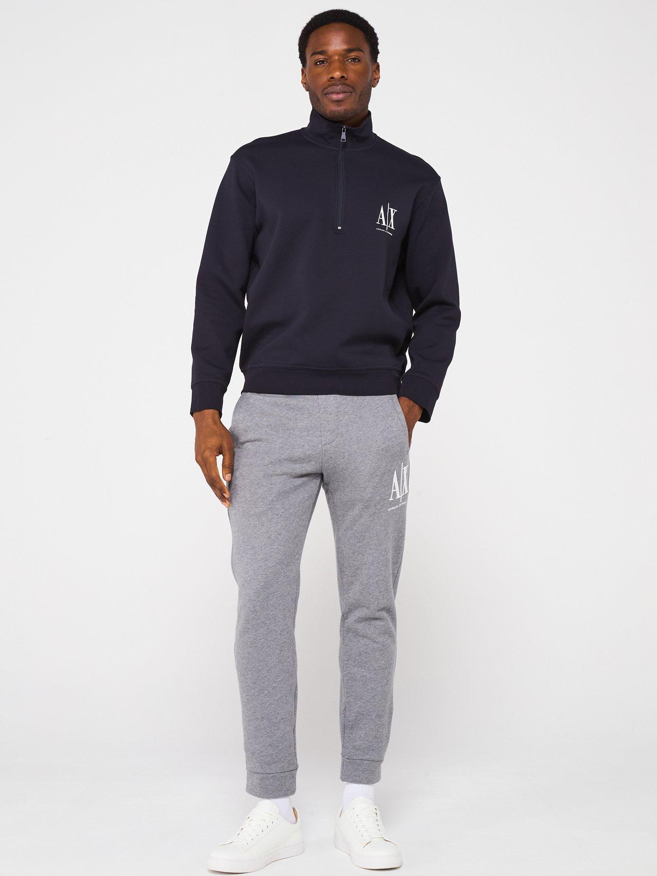 Image 3 of 4 of Armani Exchange Icon Project 1/4 Zip Sweat Top - Navy