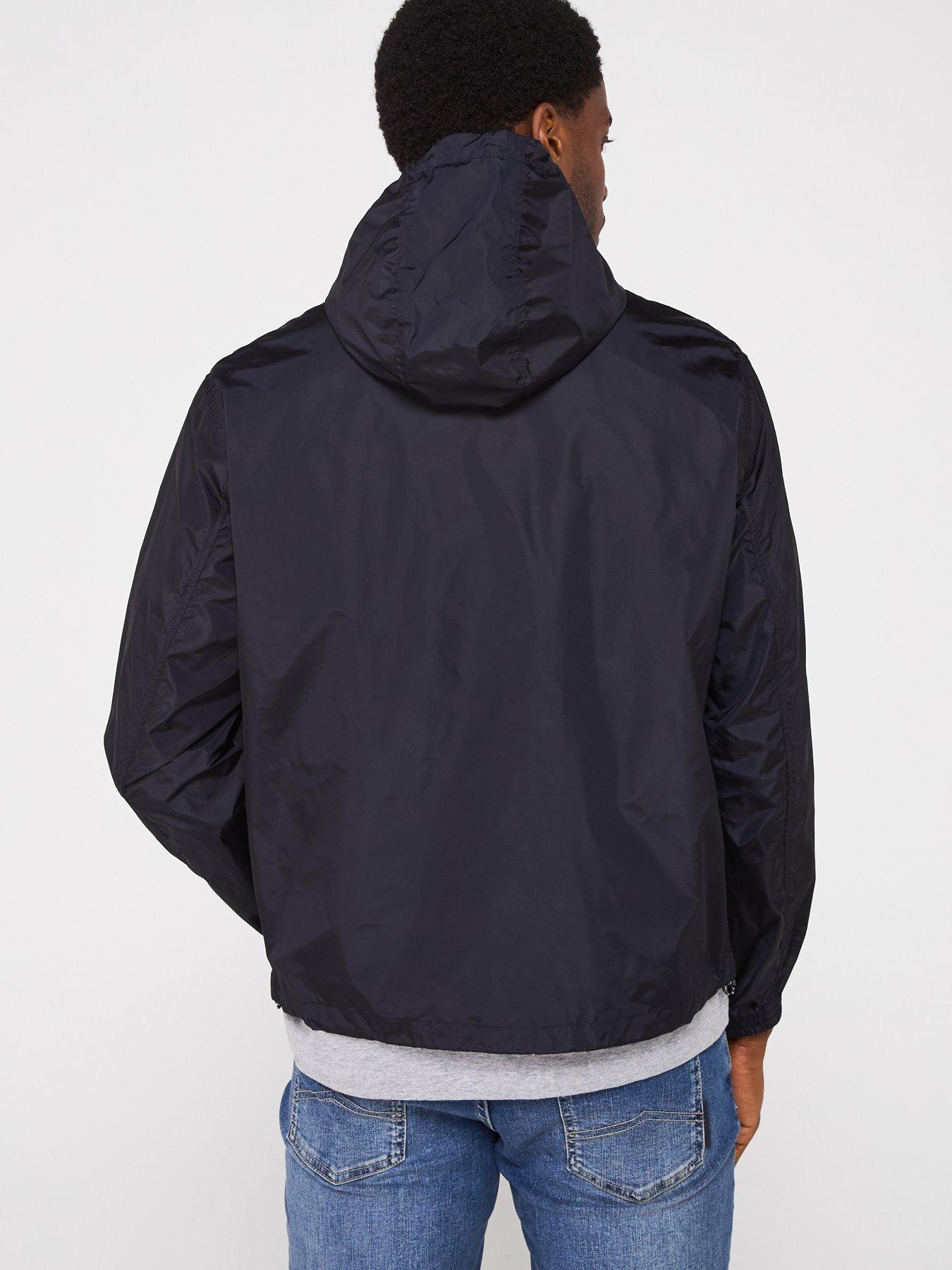 Image 2 of 5 of Armani Exchange Armani Exchange Nylon Winderbreaker Jacket - Navy