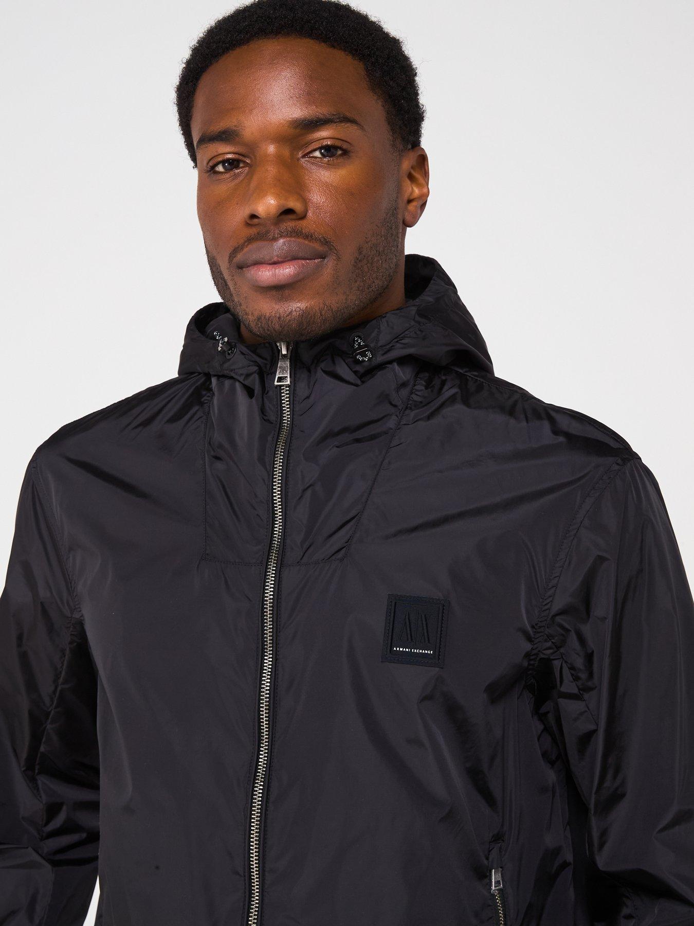 armani-exchange-nylon-winderbreaker-jacket-blackdetail