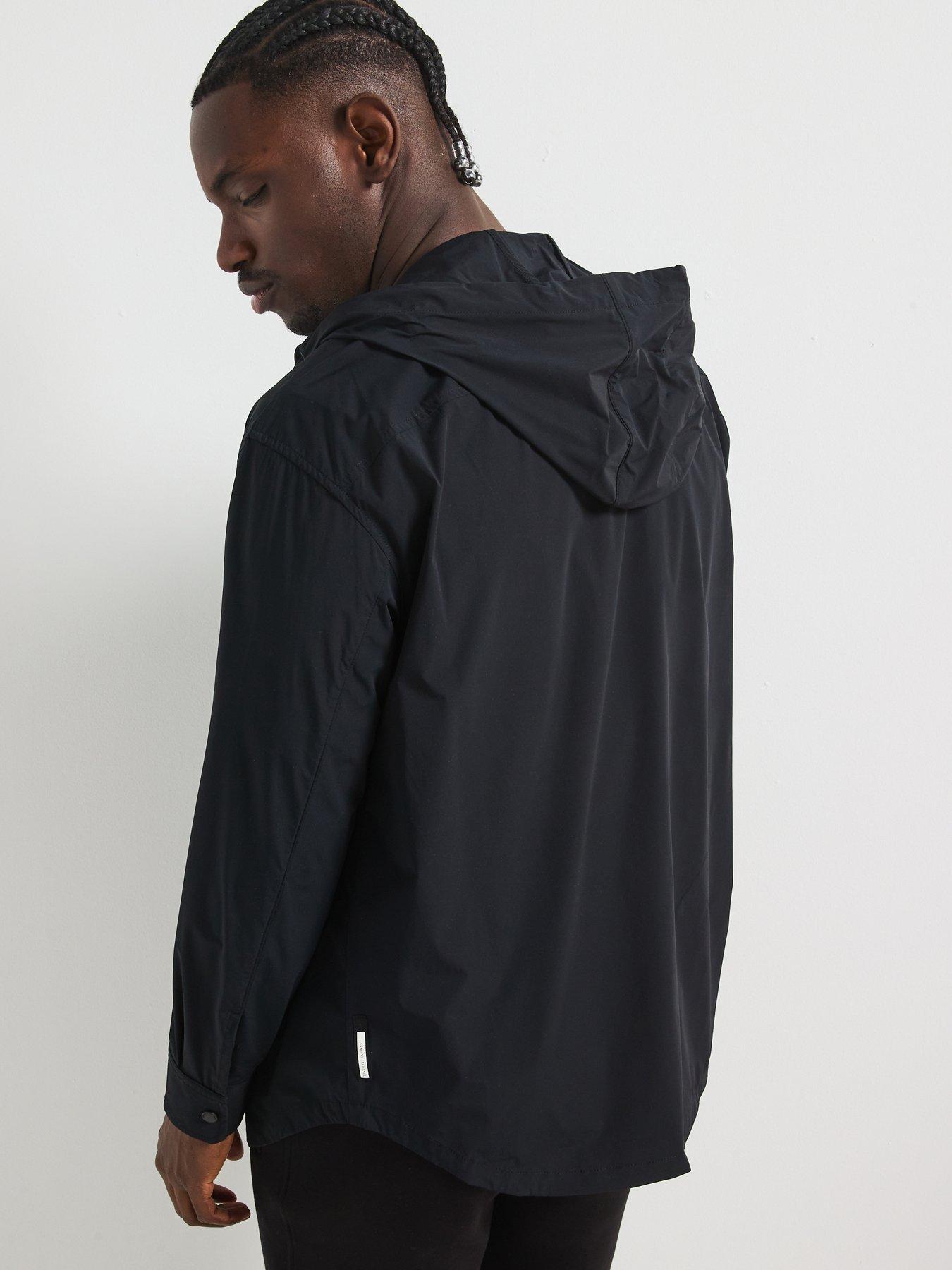 Image 2 of 5 of Armani Exchange Technical Nylon Parka - Black