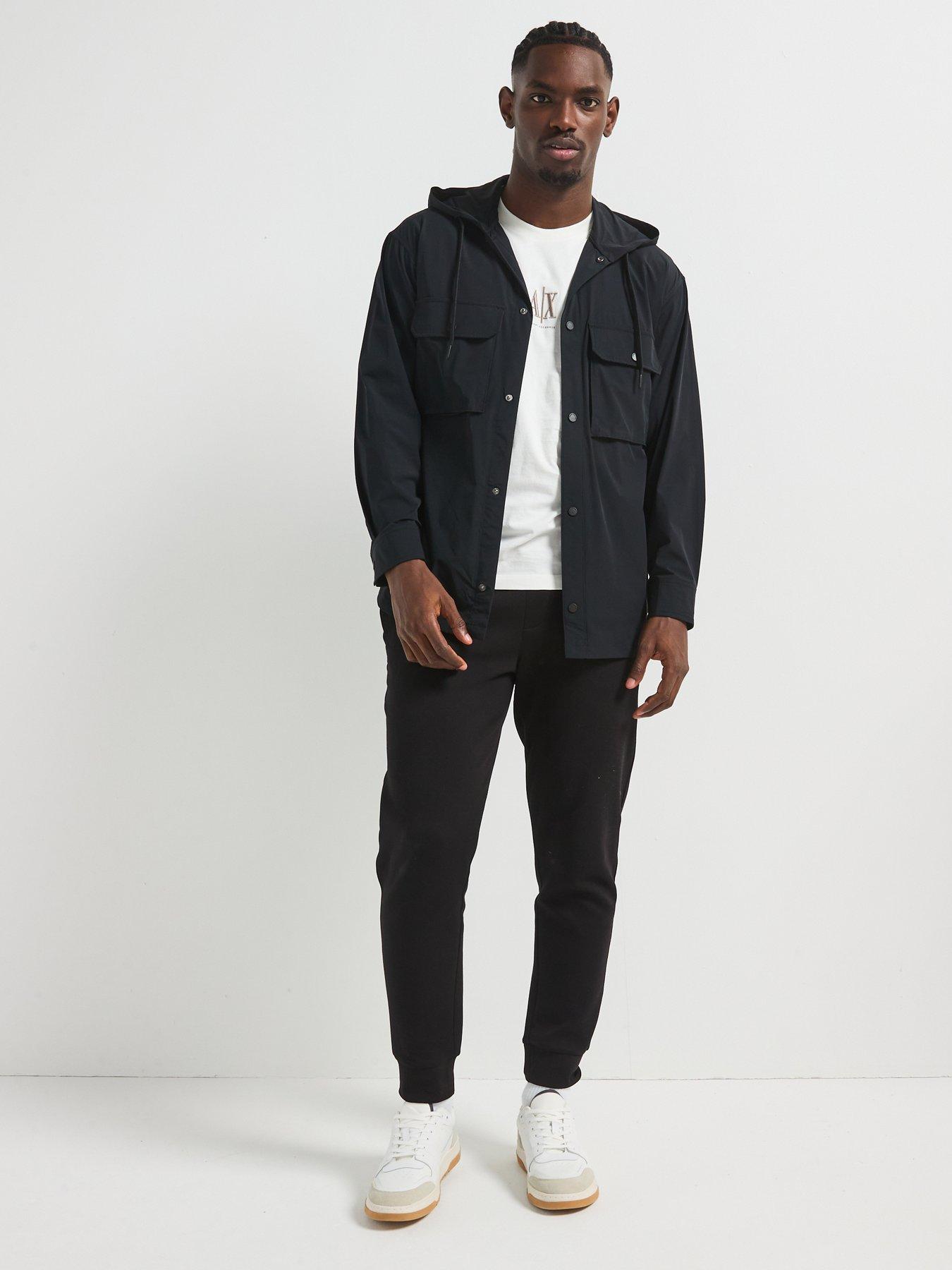 Image 3 of 5 of Armani Exchange Technical Nylon Parka - Black