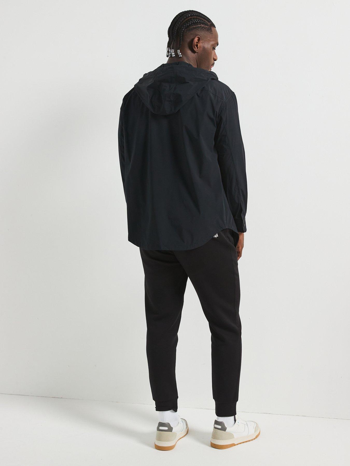 Image 4 of 5 of Armani Exchange Technical Nylon Parka - Black