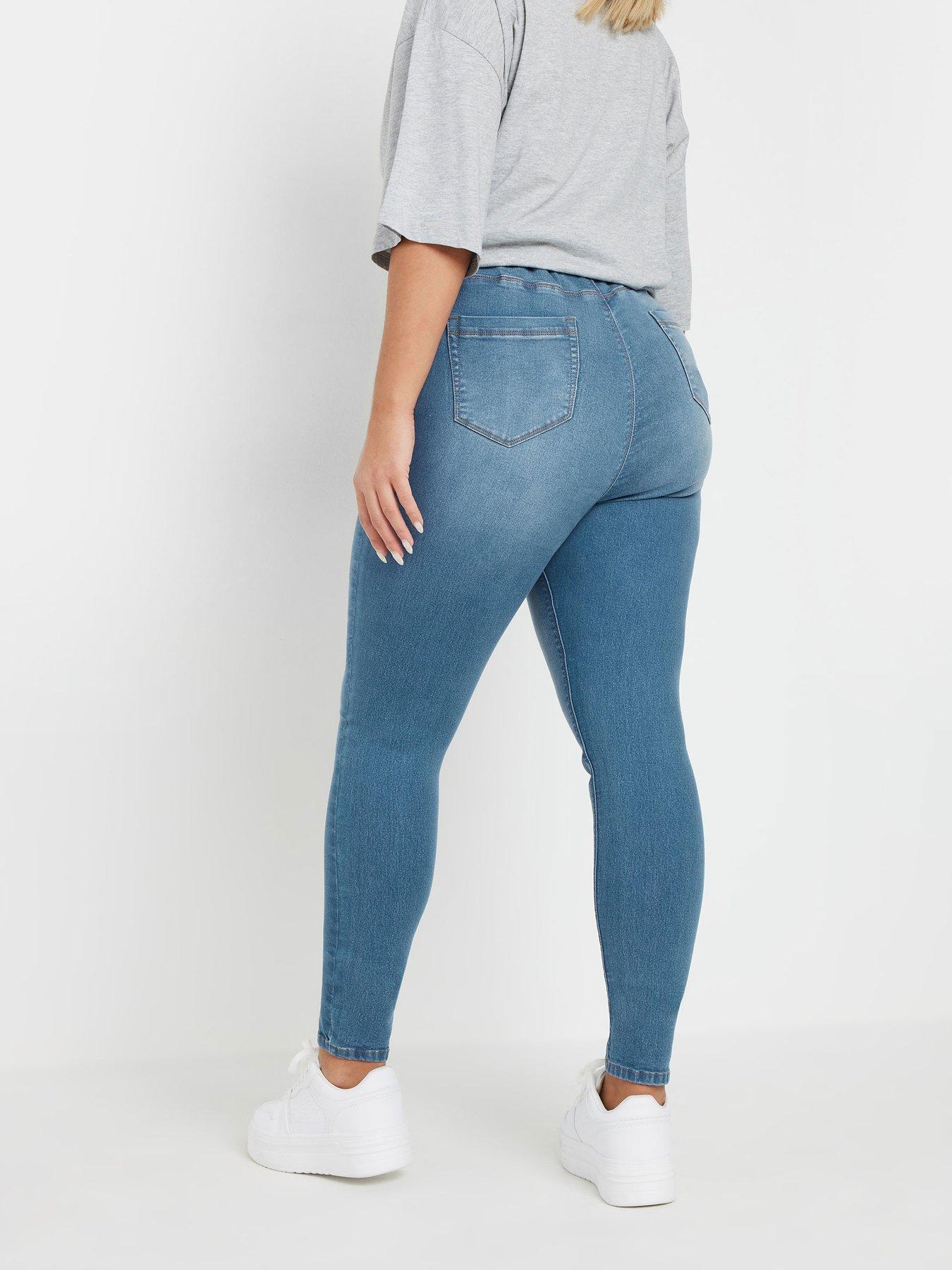 yours-curve-jenny-jegging-28-bluestillFront