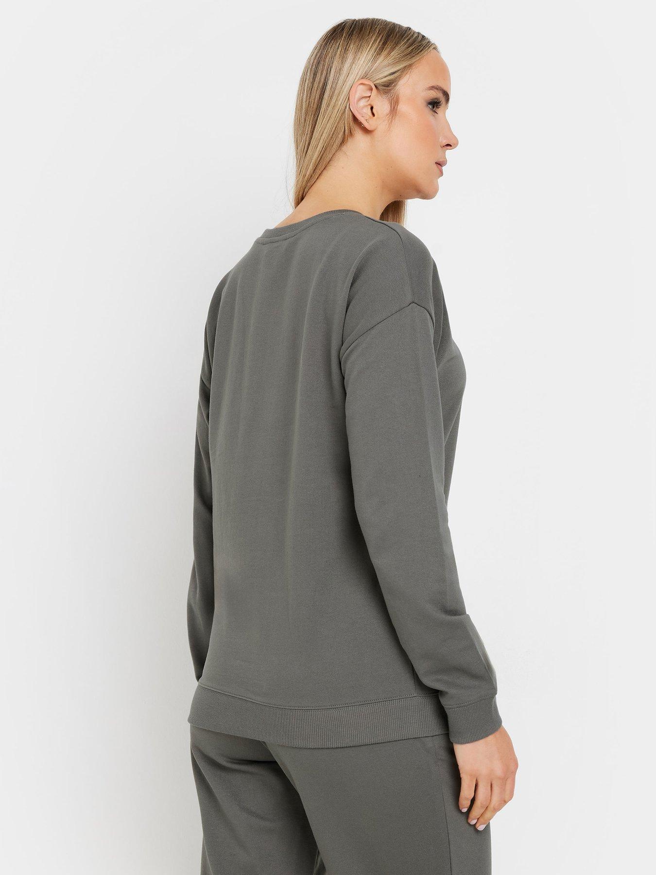 Image 2 of 4 of Long Tall Sally Crew Neck Sweatshirt - Grey