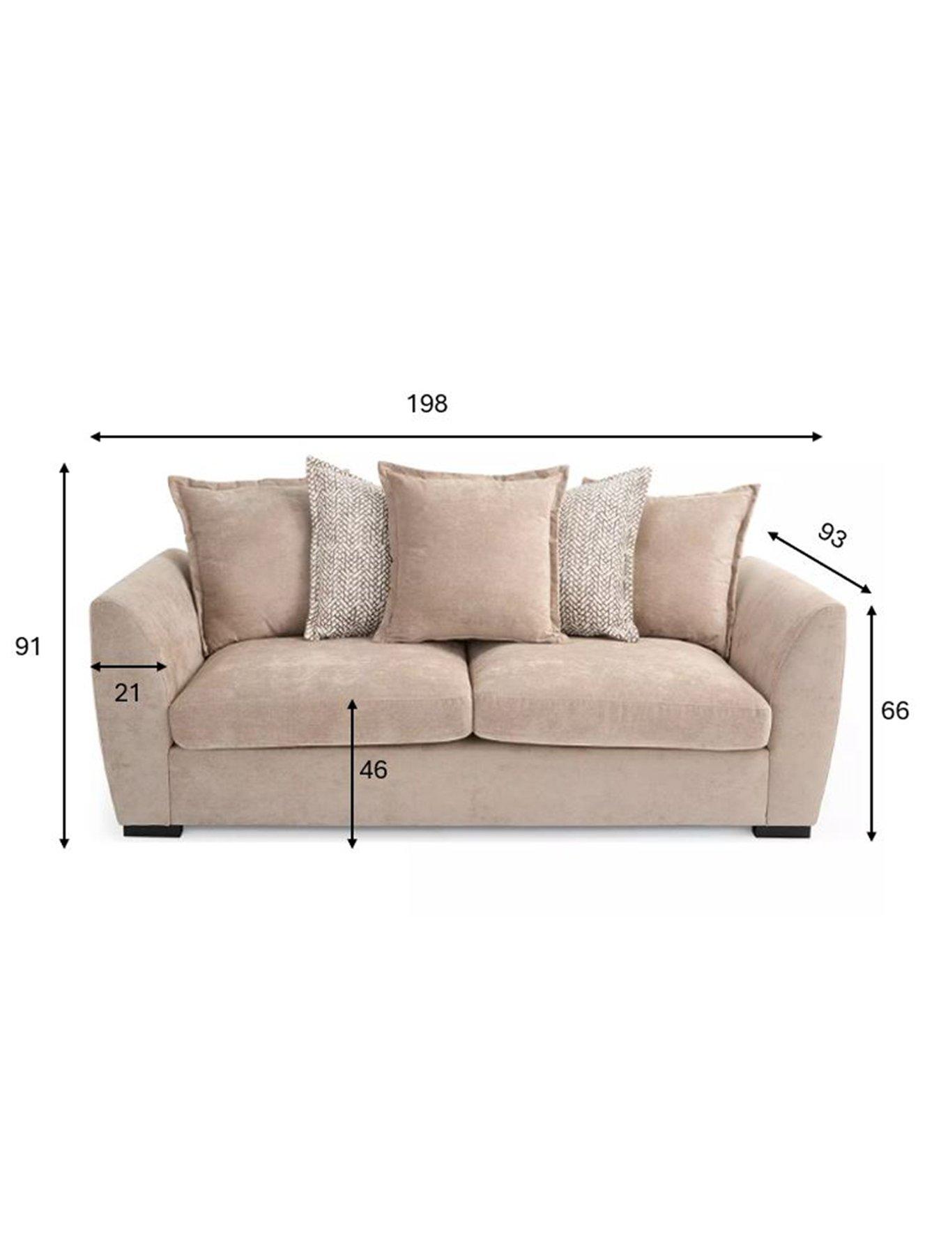 Image 5 of 7 of The Very Collection Havana Fabric 3 Seater Scatterback Sofa&nbsp;- FSC&reg; Certified