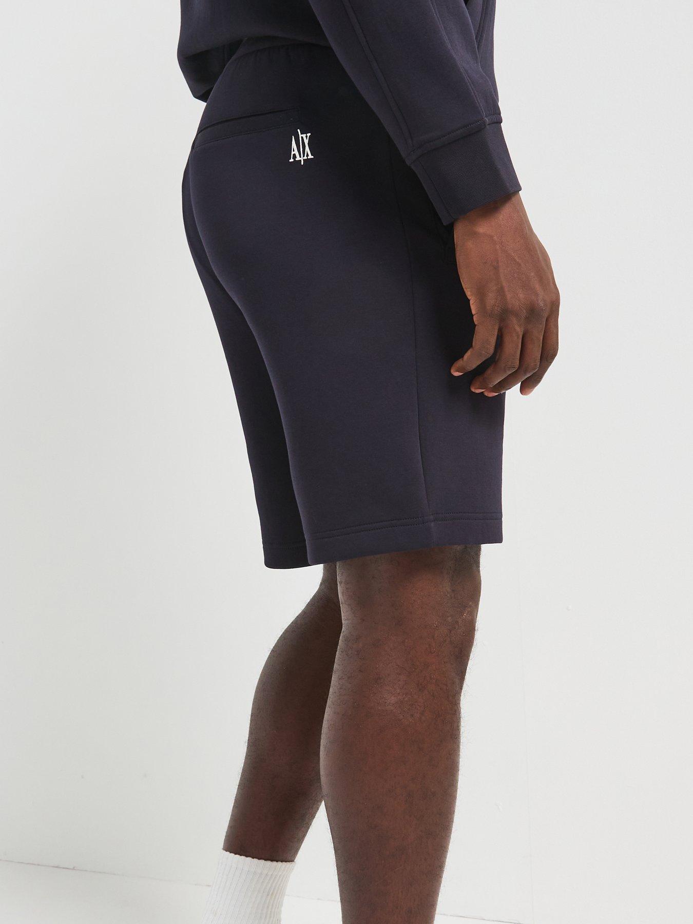 Image 4 of 6 of Armani Exchange Armani Exchange Icon Project Sweat Shorts - Navy