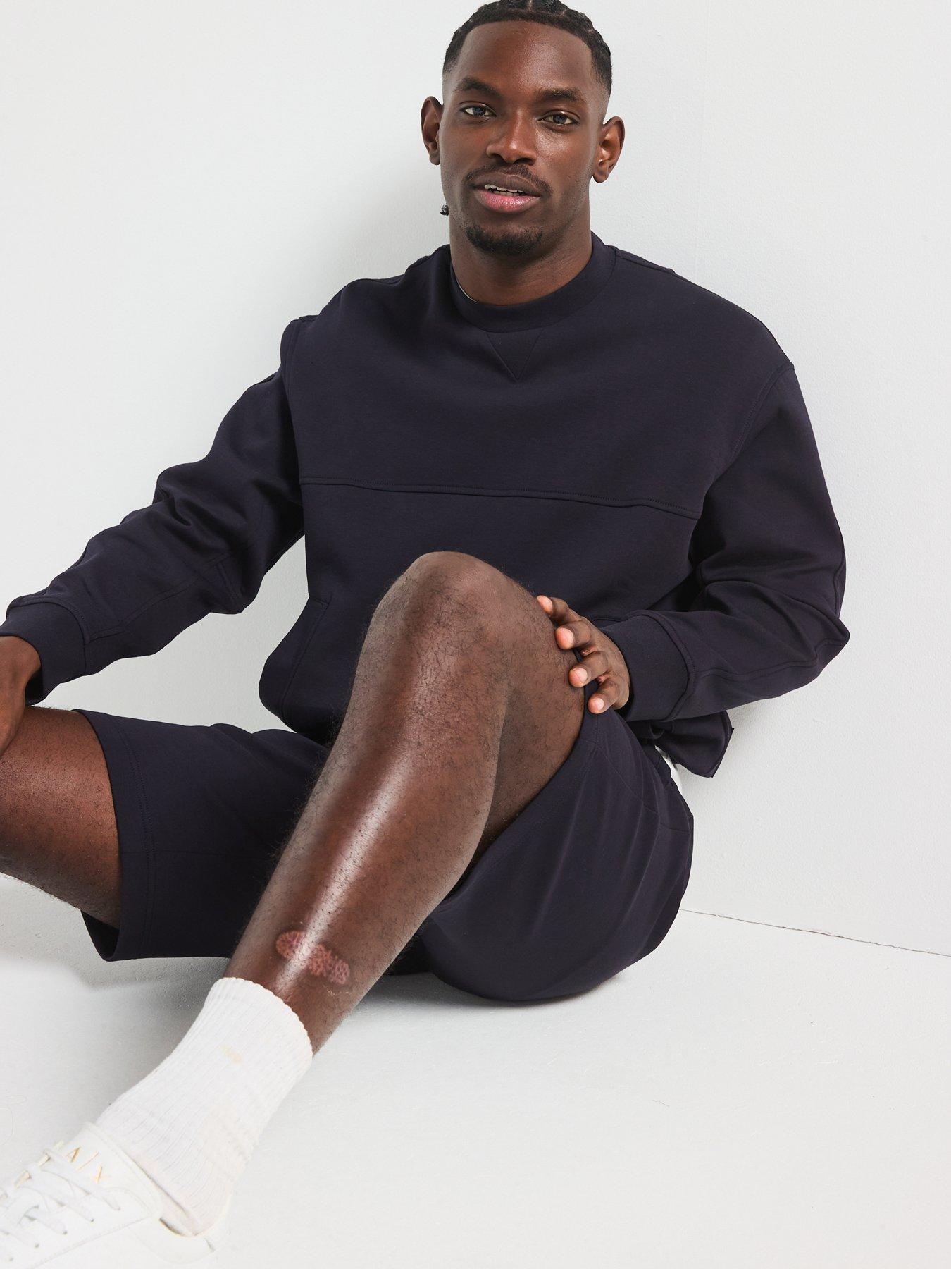 Image 5 of 6 of Armani Exchange Armani Exchange Icon Project Sweat Shorts - Navy