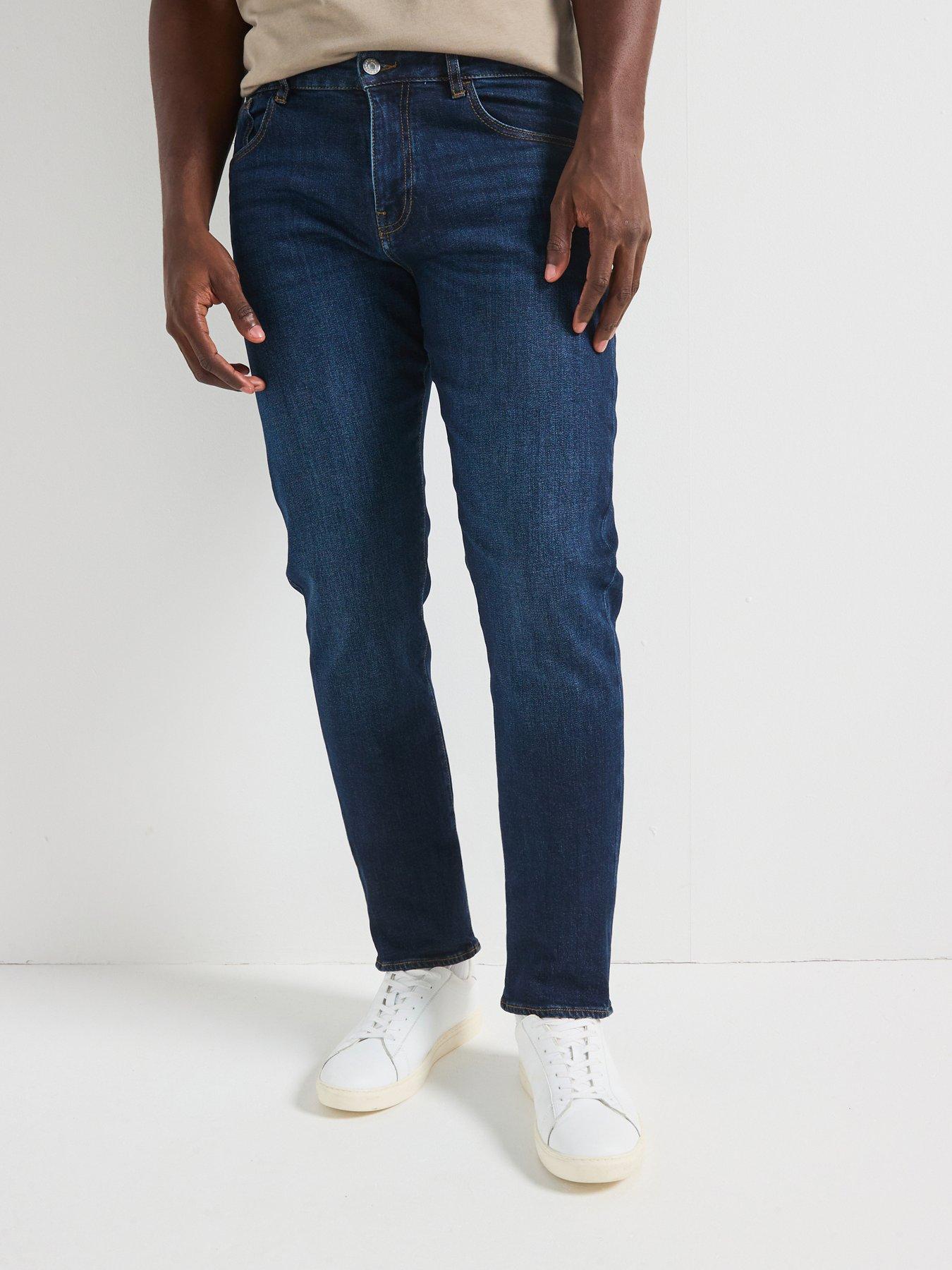 Image 1 of 5 of Armani Exchange Slim Fit Jeans - Midi Wash