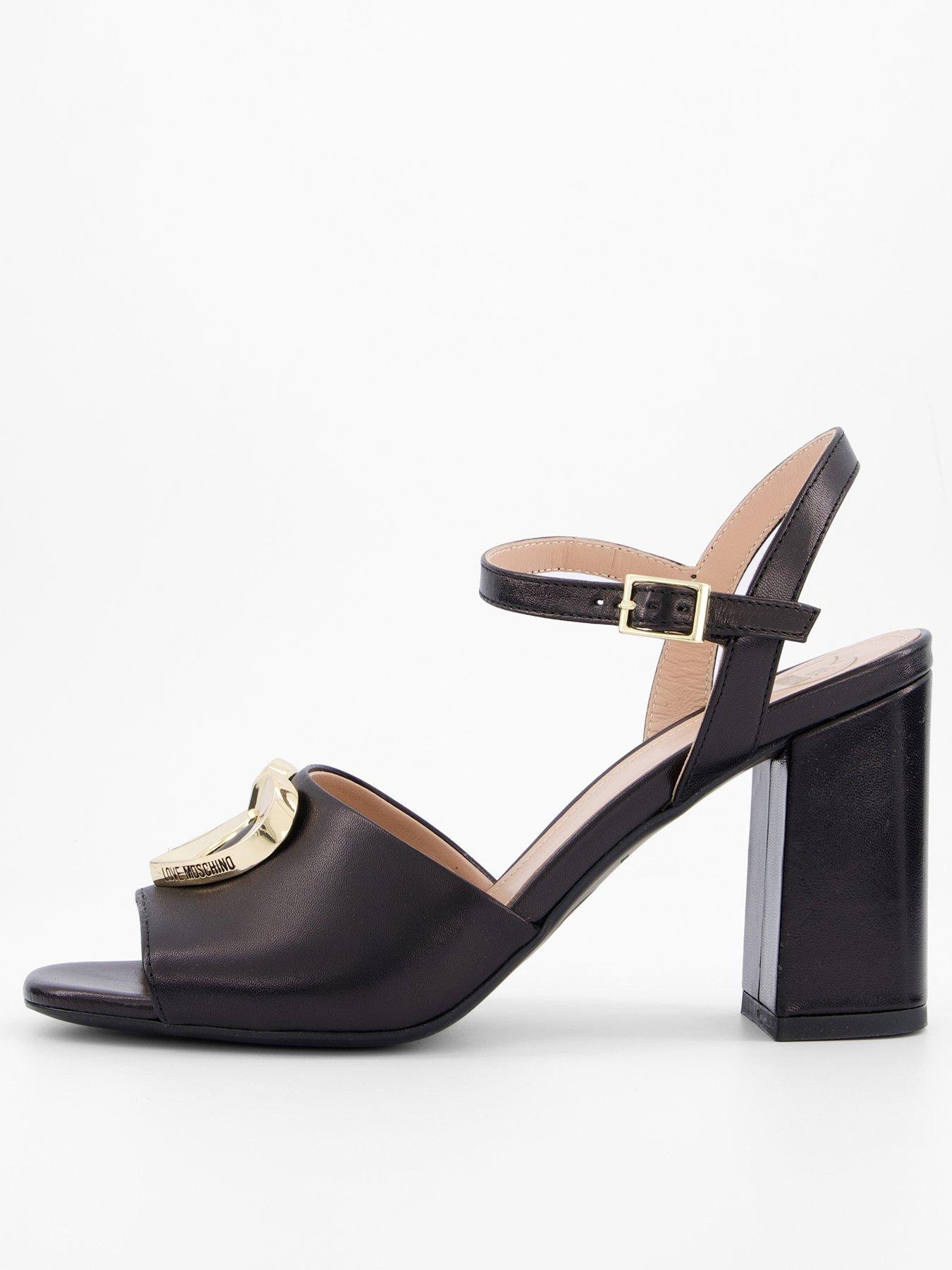 undefined Block Heeled Sandal - Black