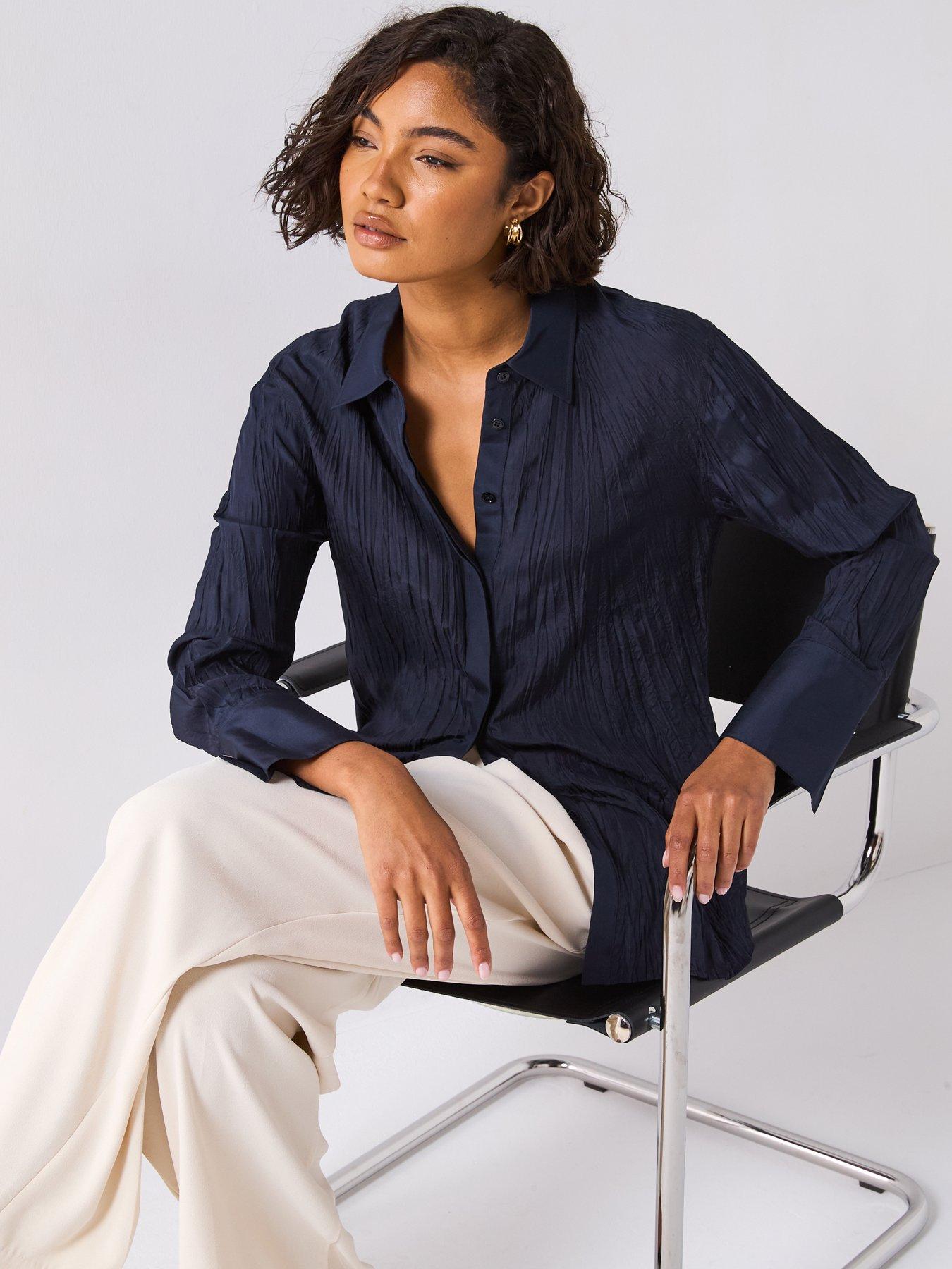 joseph-bold-blouse-navyoutfit