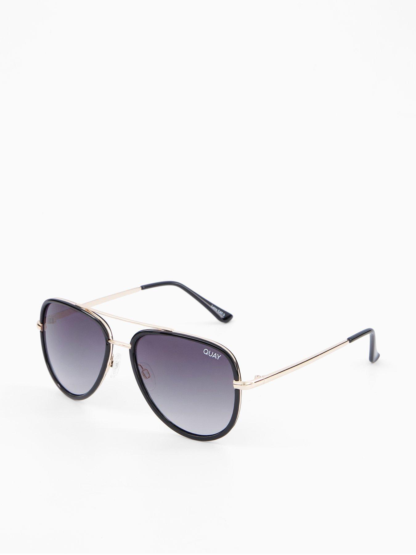 Image of QUAY AUSTRALIA All In Mini Sunglasses - Gold
