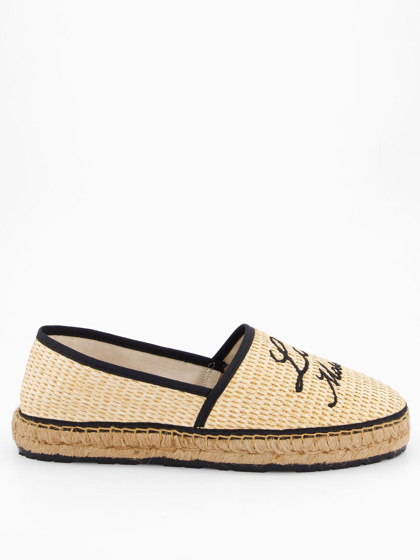 Image 2 of 5 of LOVE MOSCHINO Logo Straw Espadrille - Natural