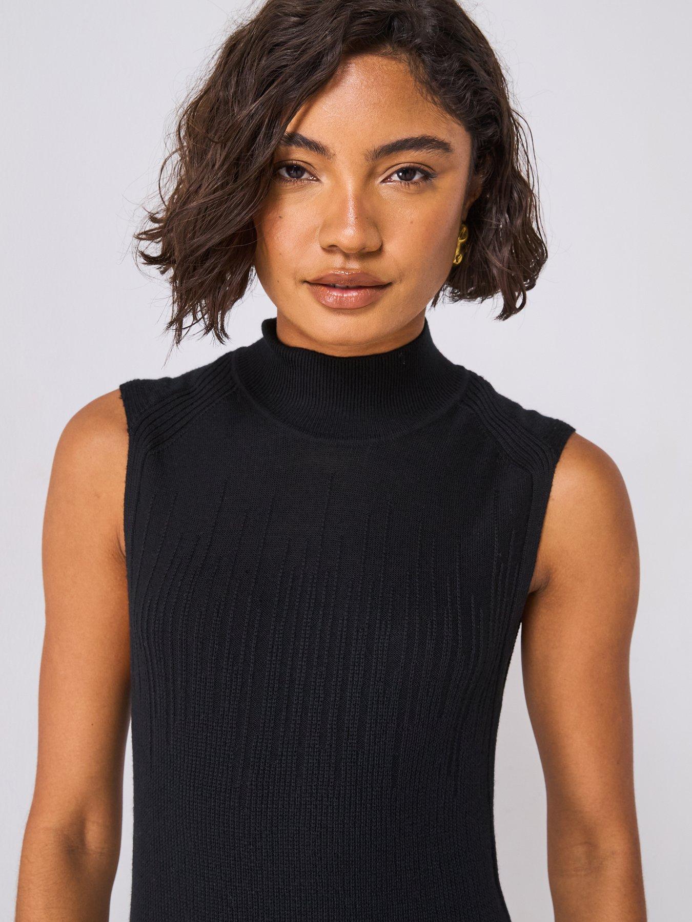 joseph-gradient-stich-dress-blackdetail