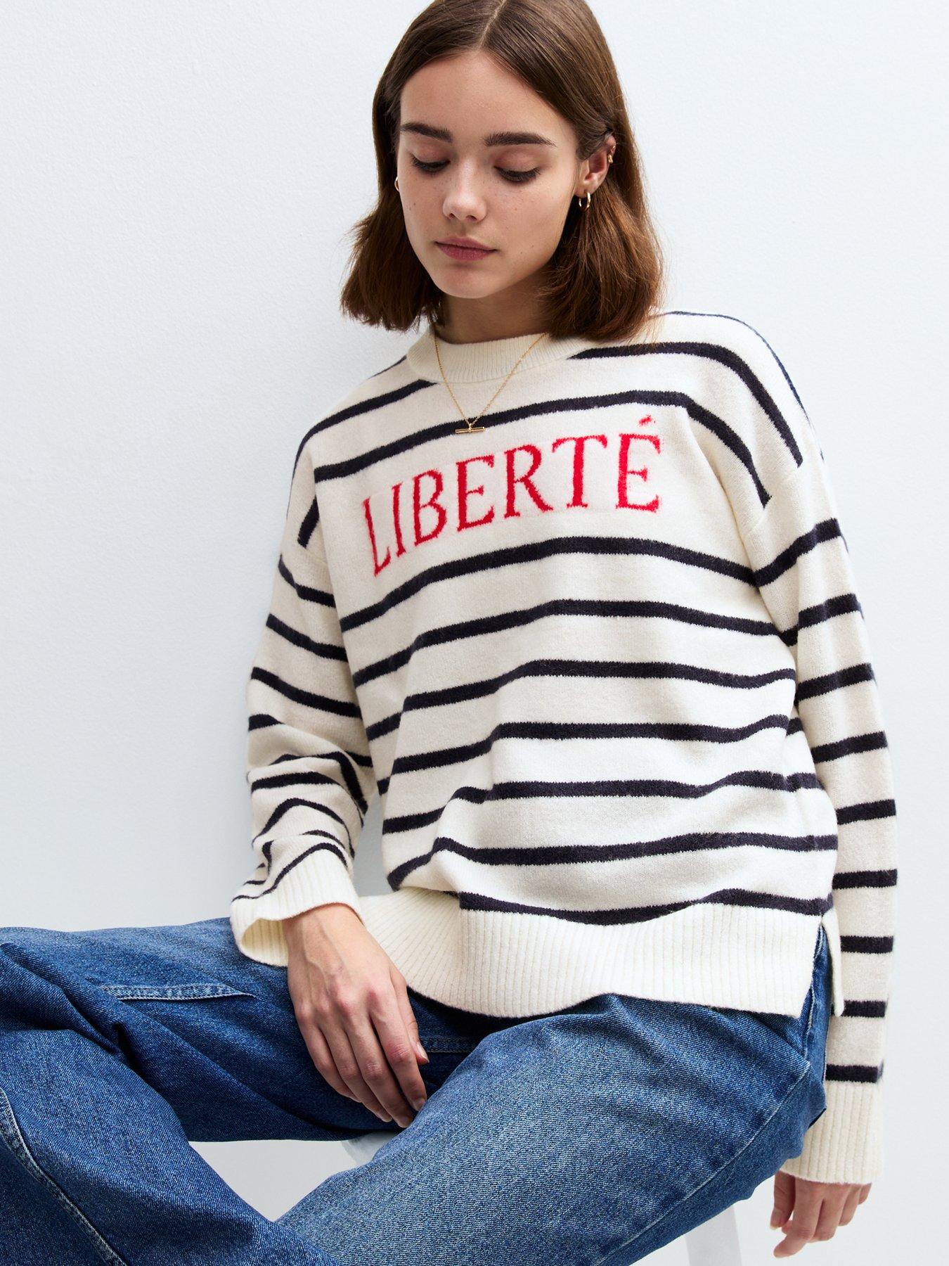 new-look-liberte-striped-jumper-white