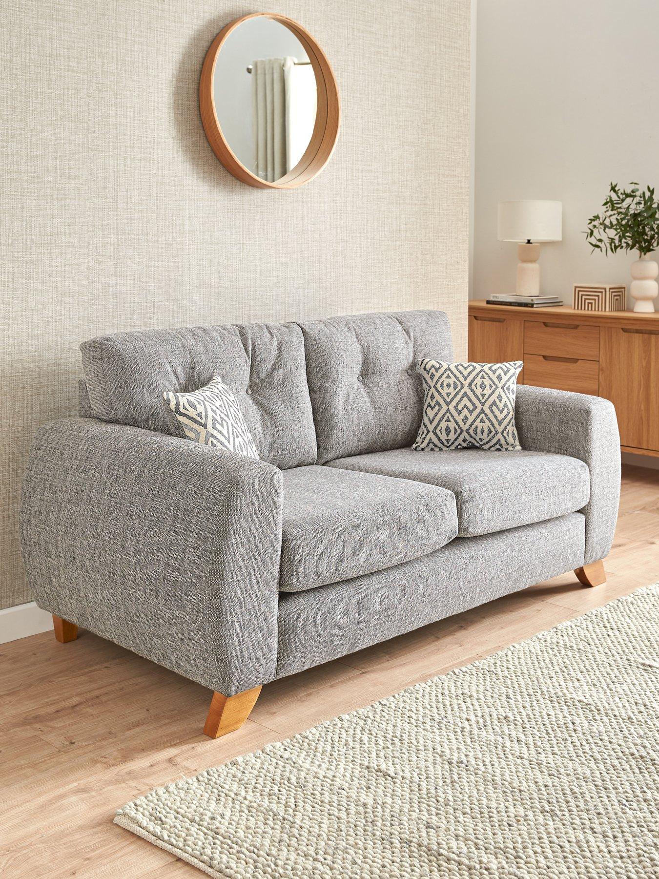 undefined Prent Fabric 2 Seater Sofa - Made in the UK