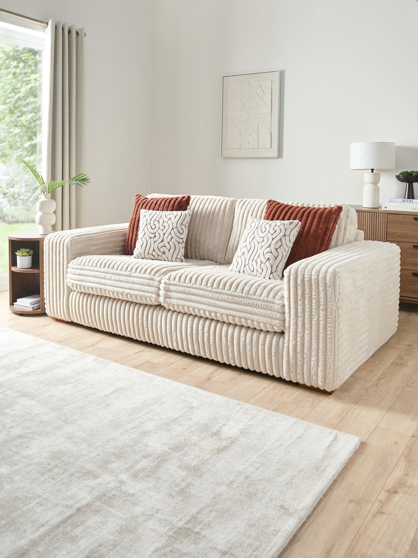 Very Home Cosy Faux Fur 2 Seater Sofa - Made to order in the UK