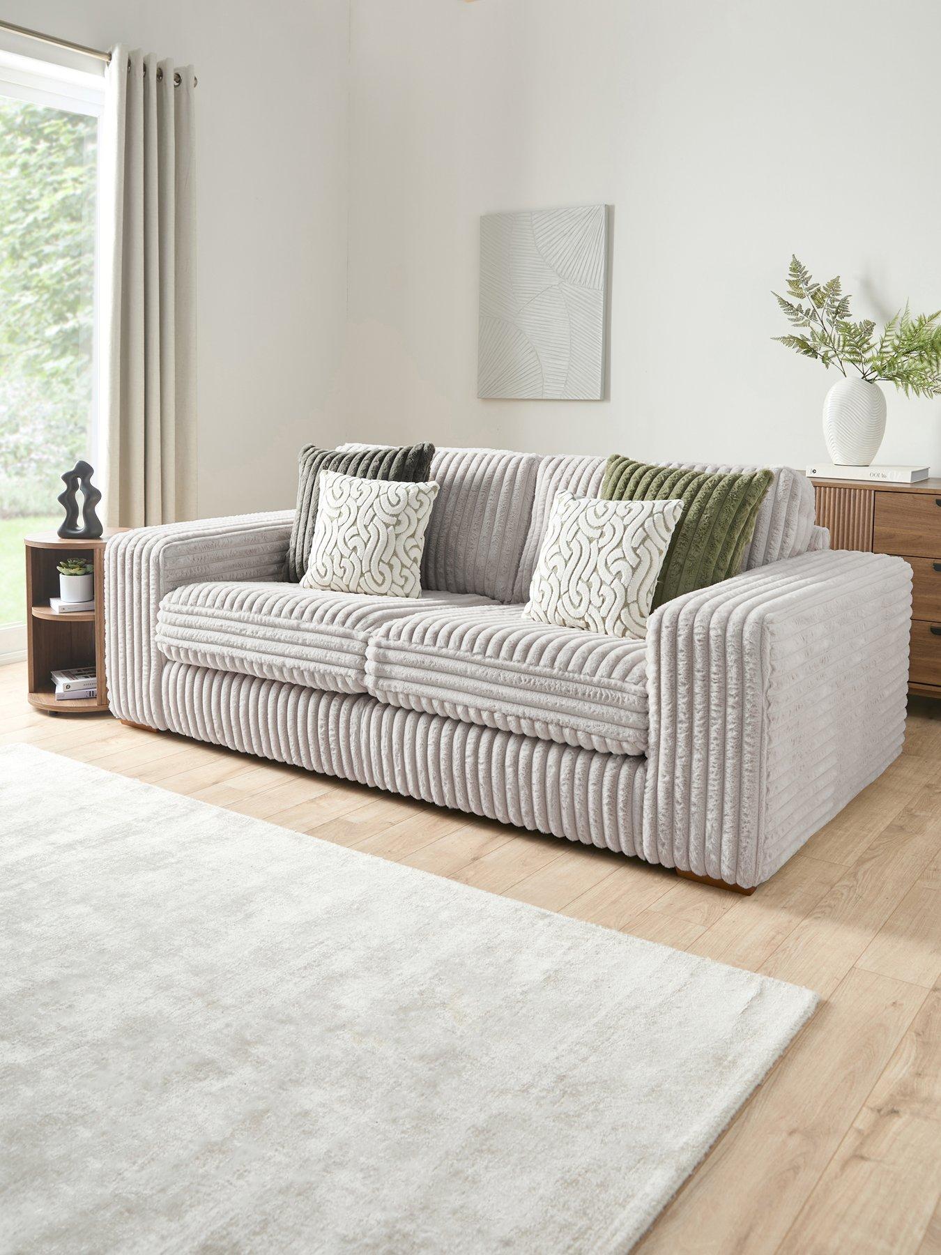 Very Home Cosy Faux Fur 2 Seater Sofa - Made to order in the UK
