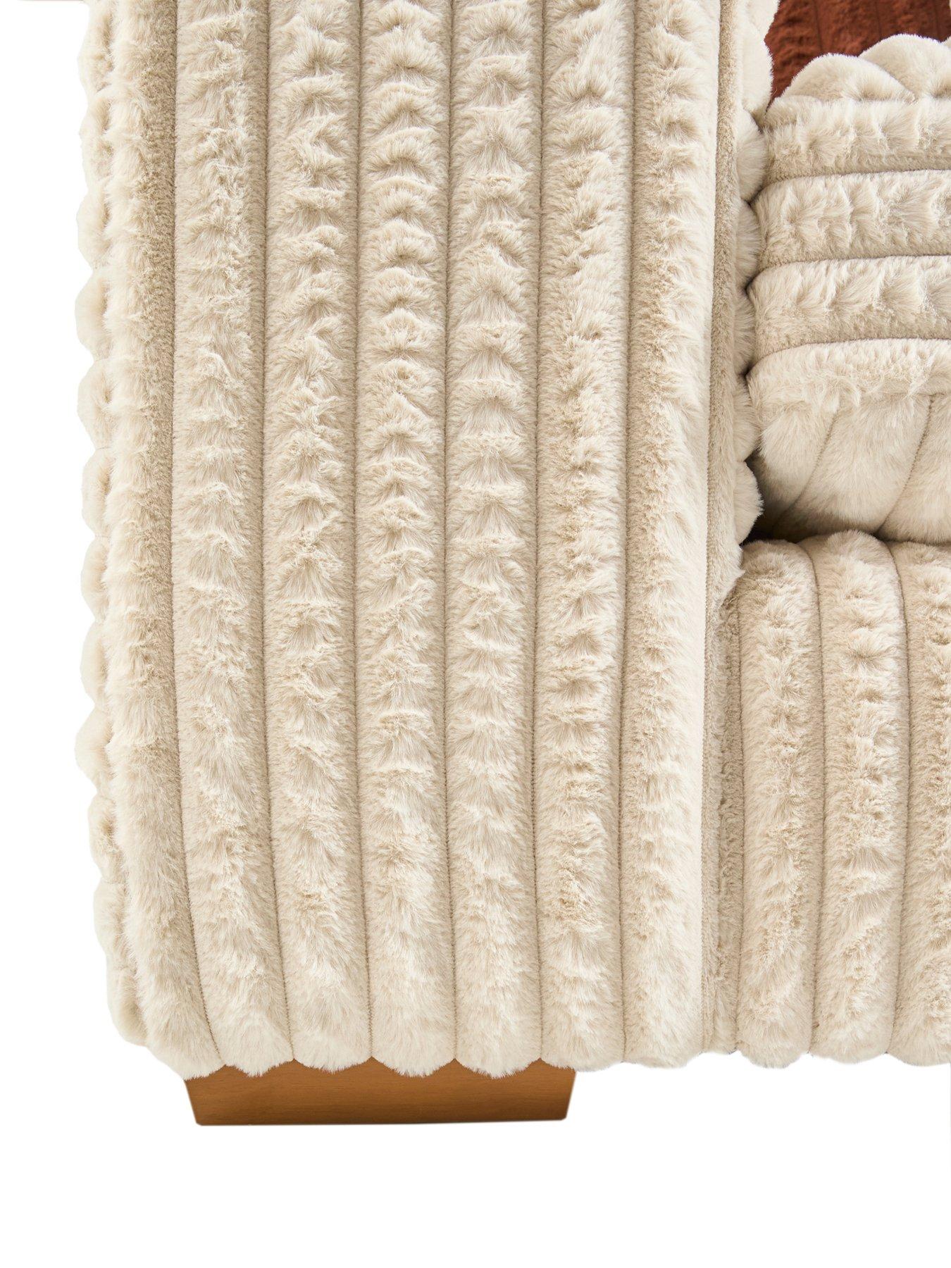 Image 4 of 7 of The Very Collection Cosy Faux Fur 2 Seater Sofa&nbsp;- Made to order in the UK