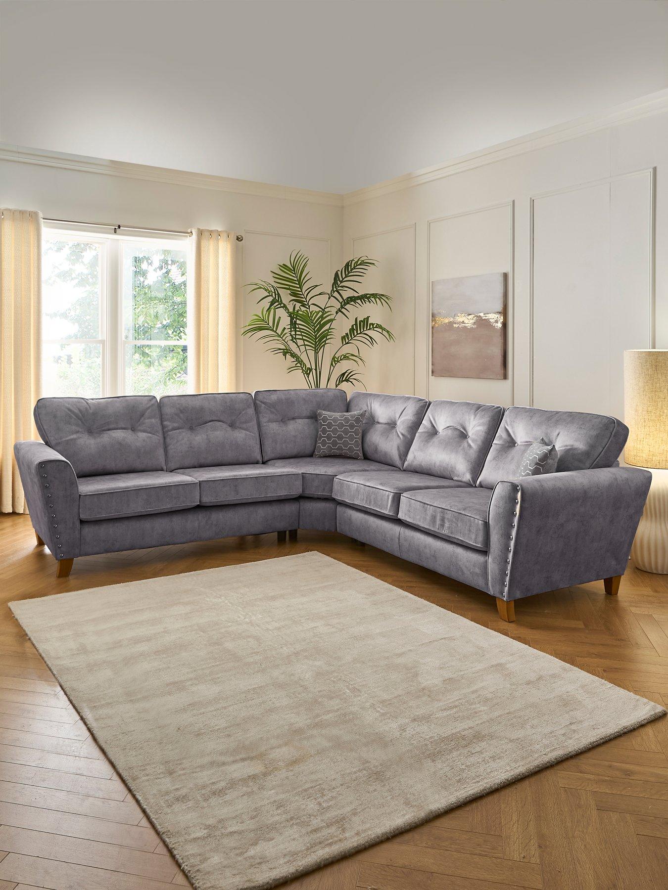 Very Home Amaya Fabric Corner Group Sofa - Made to order in the UK