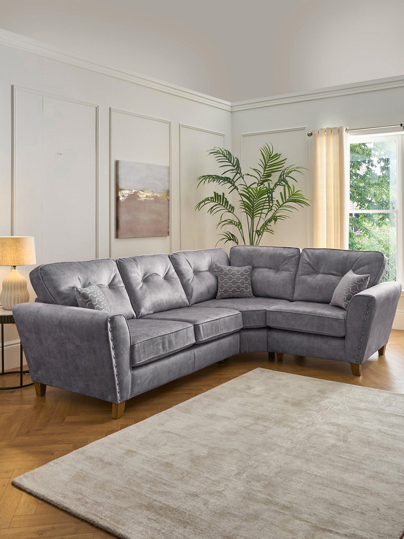 Very Home Amaya Right Hand Double Arm Corner Group - Made to order in the UK