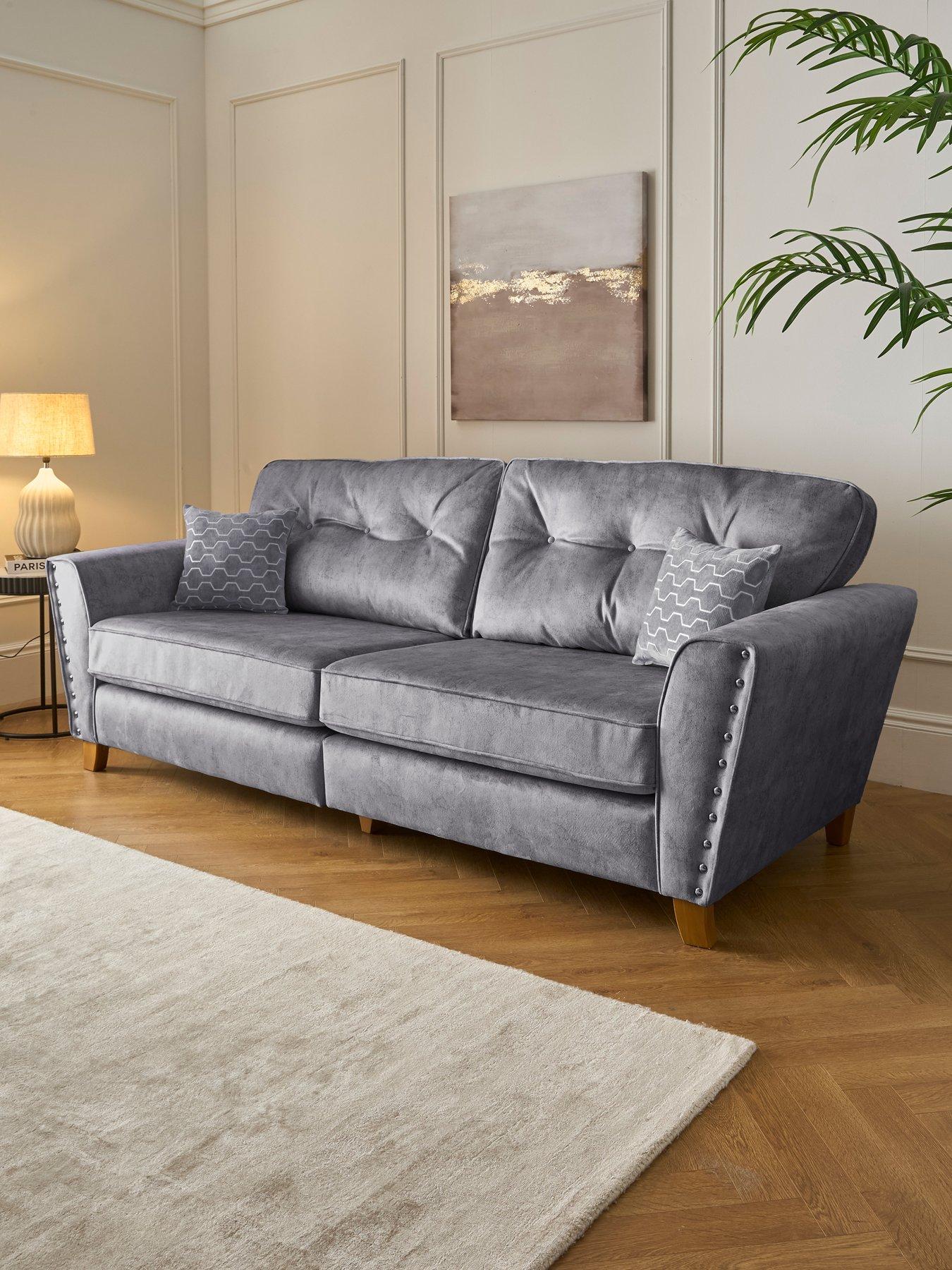 Very Home Amaya Fabric 4 Seater Sofa - Made to order in the UK