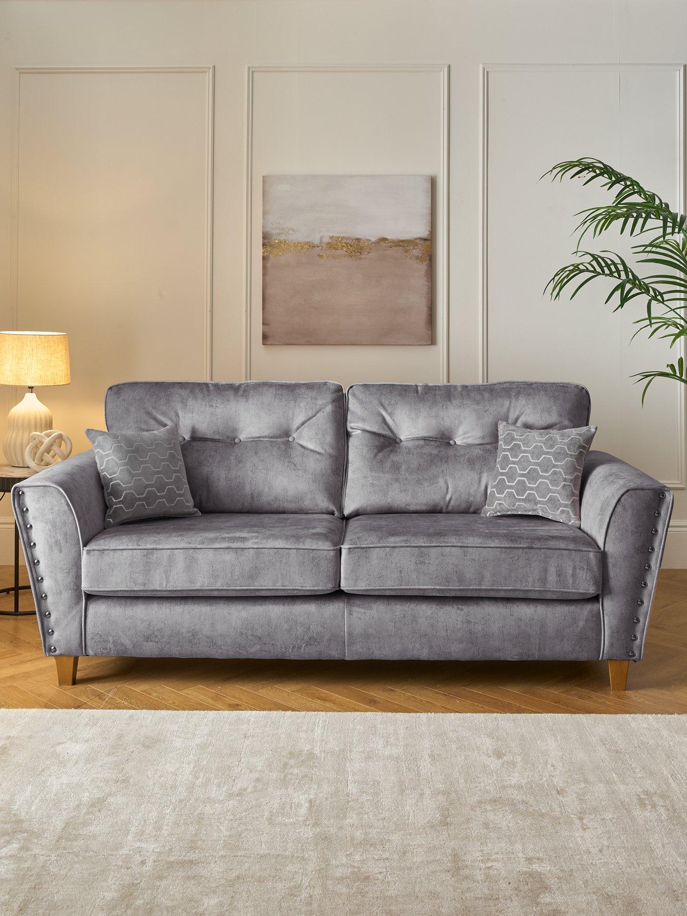 Very Home Amaya Fabric 3 Seater Sofa - Made to order in the UK