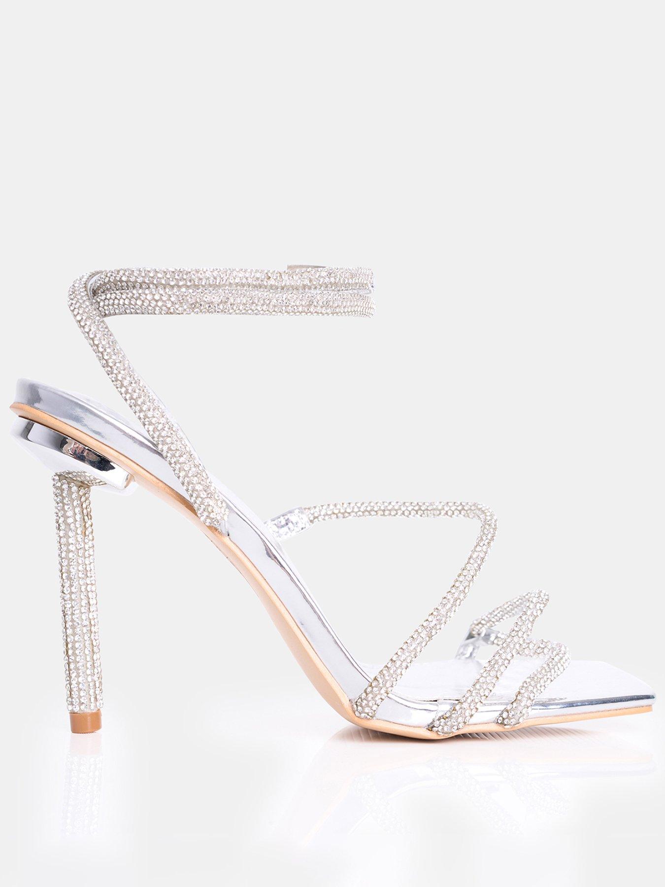 Image of Public Desire Clueless Embellished Heel - Silver