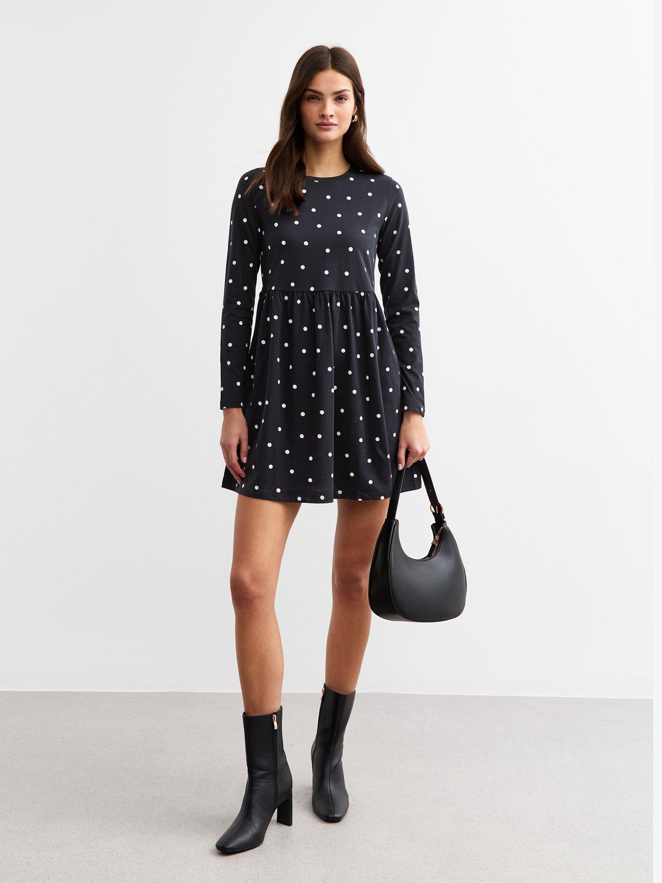 new-look-spotted-mini-smock-dress-blackback