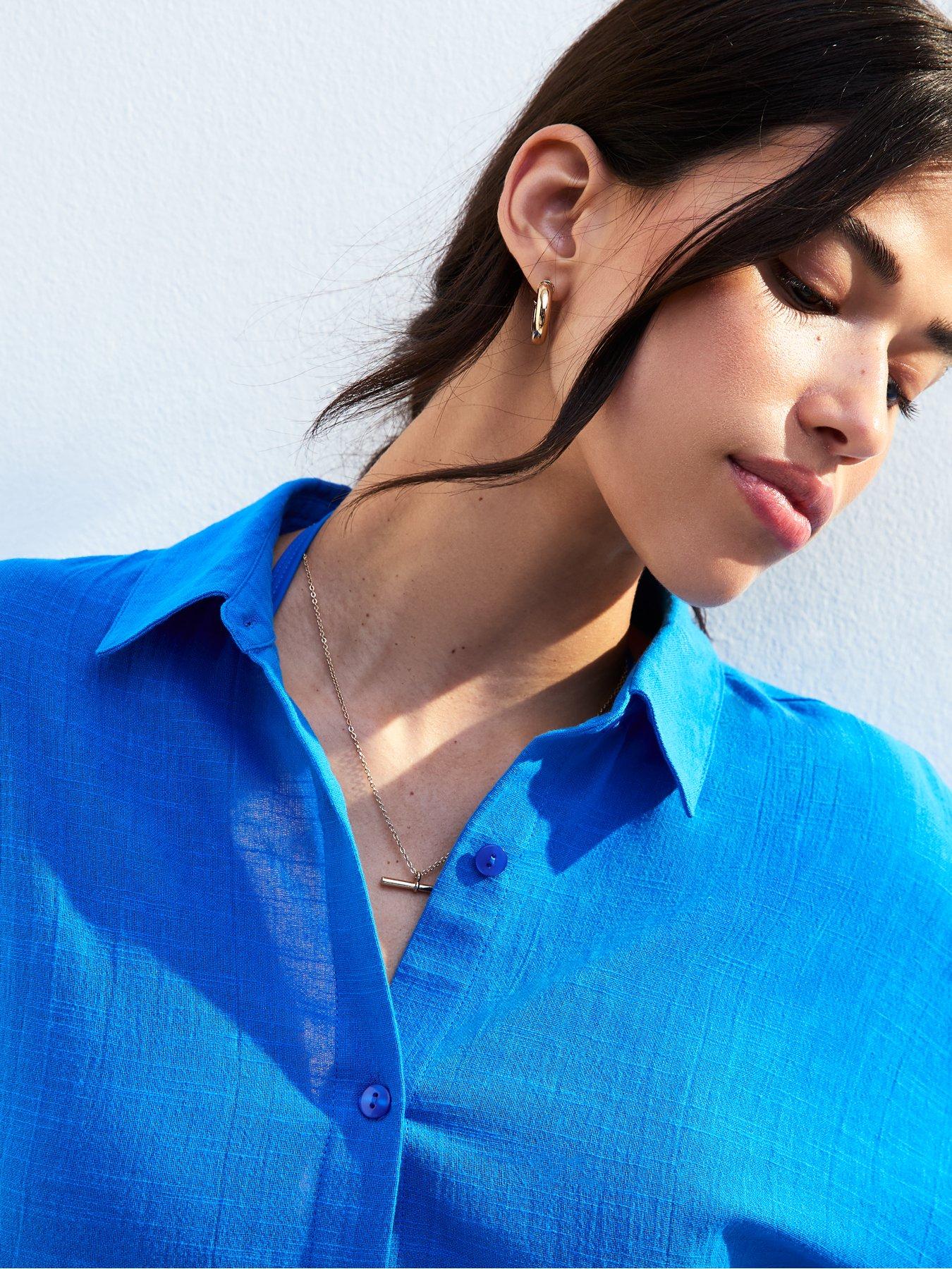 new-look-bright-blue-cover-up-shirtdetail